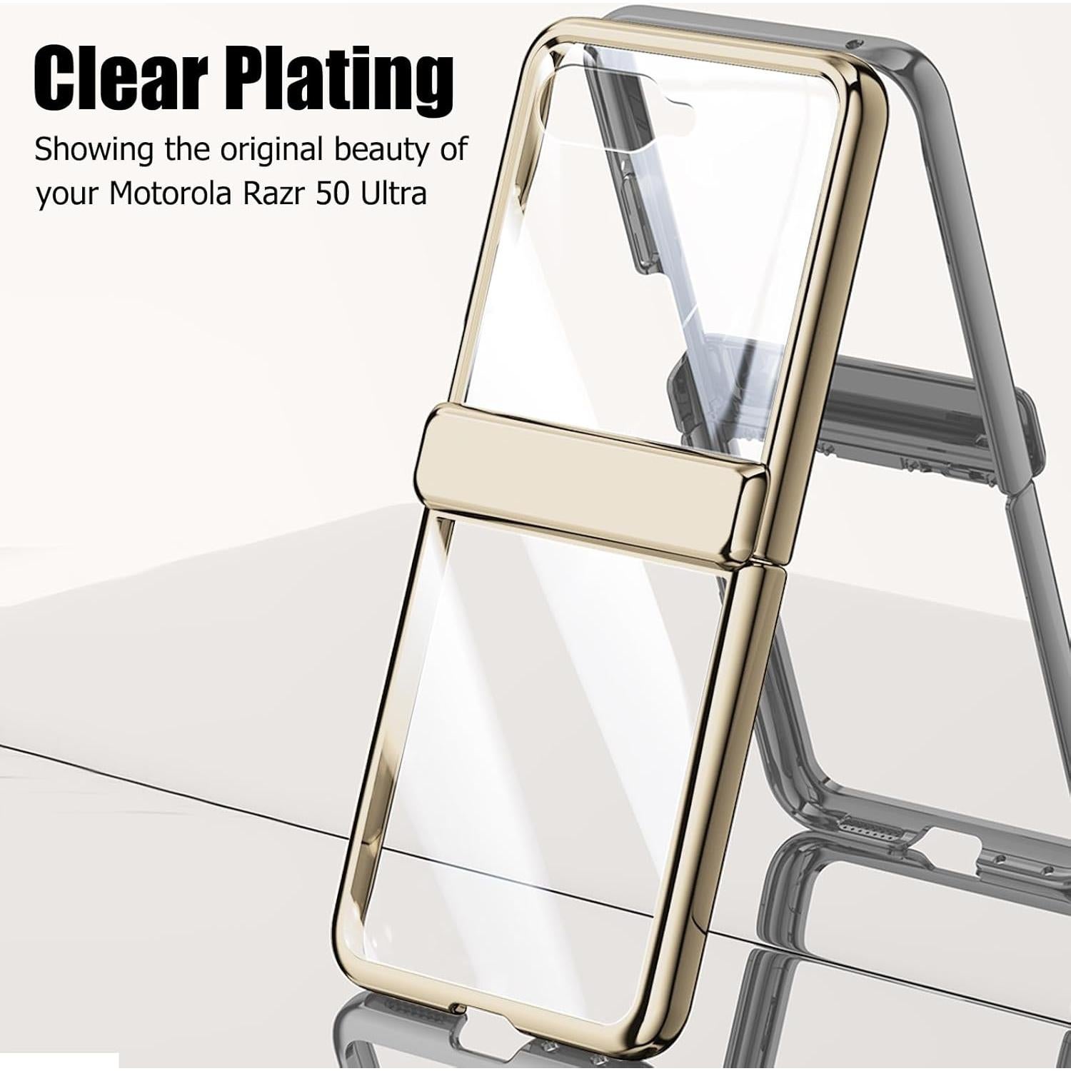 Funda Transparente Clatoxi para Motorola Razr 50 Ultra 2024
