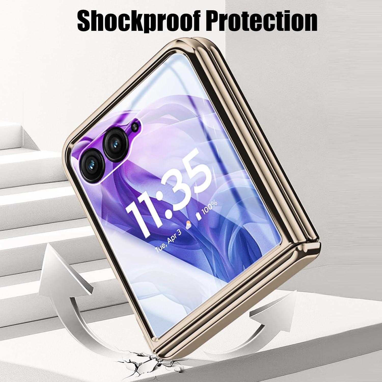 Funda Transparente Clatoxi para Motorola Razr 50 Ultra 2024