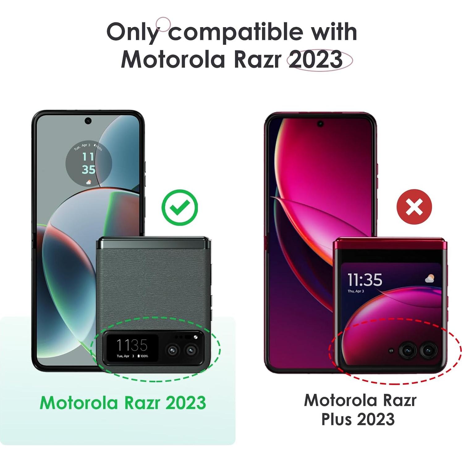 Funda Maxdara para Motorola Razr 2023 con Soporte y Protector