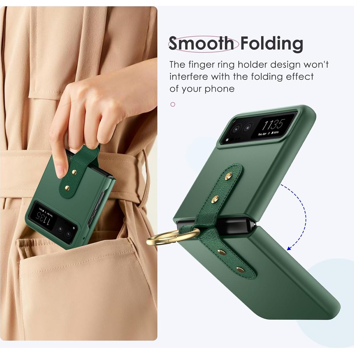 Funda Maxdara para Motorola Razr 2023 con Soporte y Protector