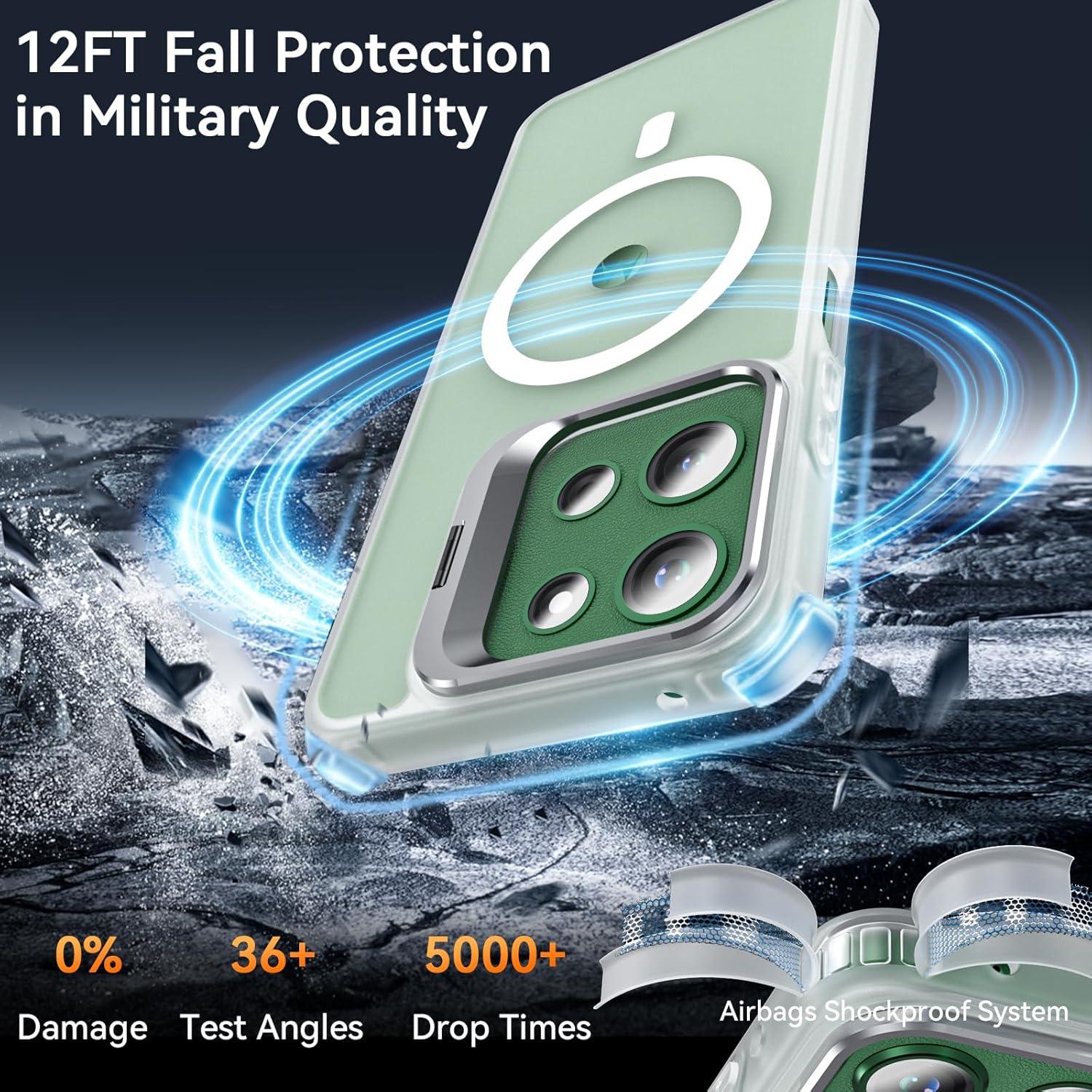 Funda OWKEY para Moto G 2025 Magnética Antihuellas Transparente