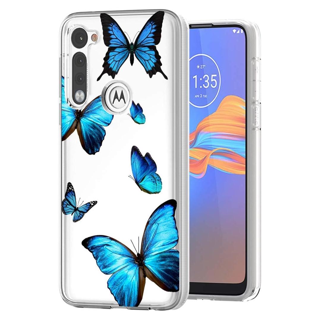 Funda Protectora TPU Motorola Moto G Stylus 2020 Mariposa Clara