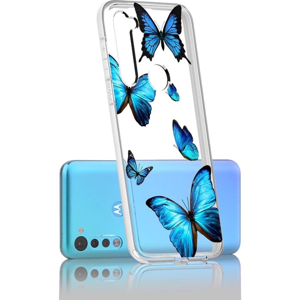 Funda Protectora TPU Motorola Moto G Stylus 2020 Mariposa Clara