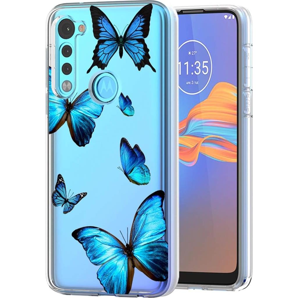Funda Protectora TPU Motorola Moto G Stylus 2020 Mariposa Clara