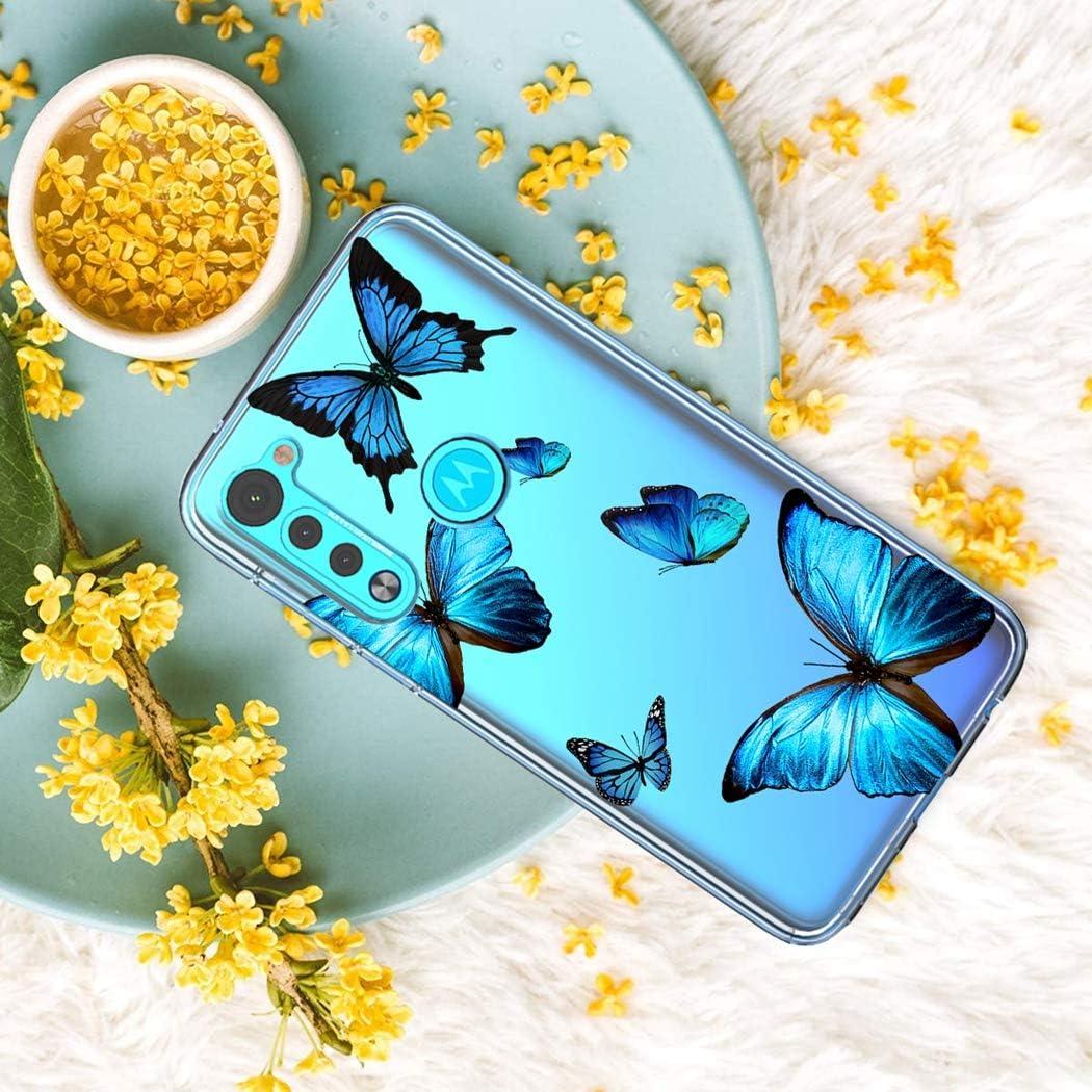 Funda Protectora TPU Motorola Moto G Stylus 2020 Mariposa Clara