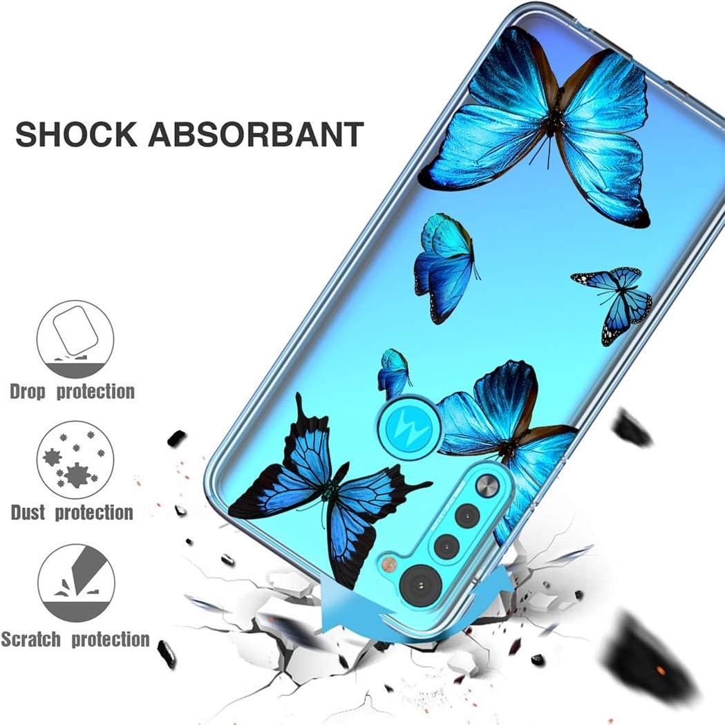 Funda Protectora TPU Motorola Moto G Stylus 2020 Mariposa Clara