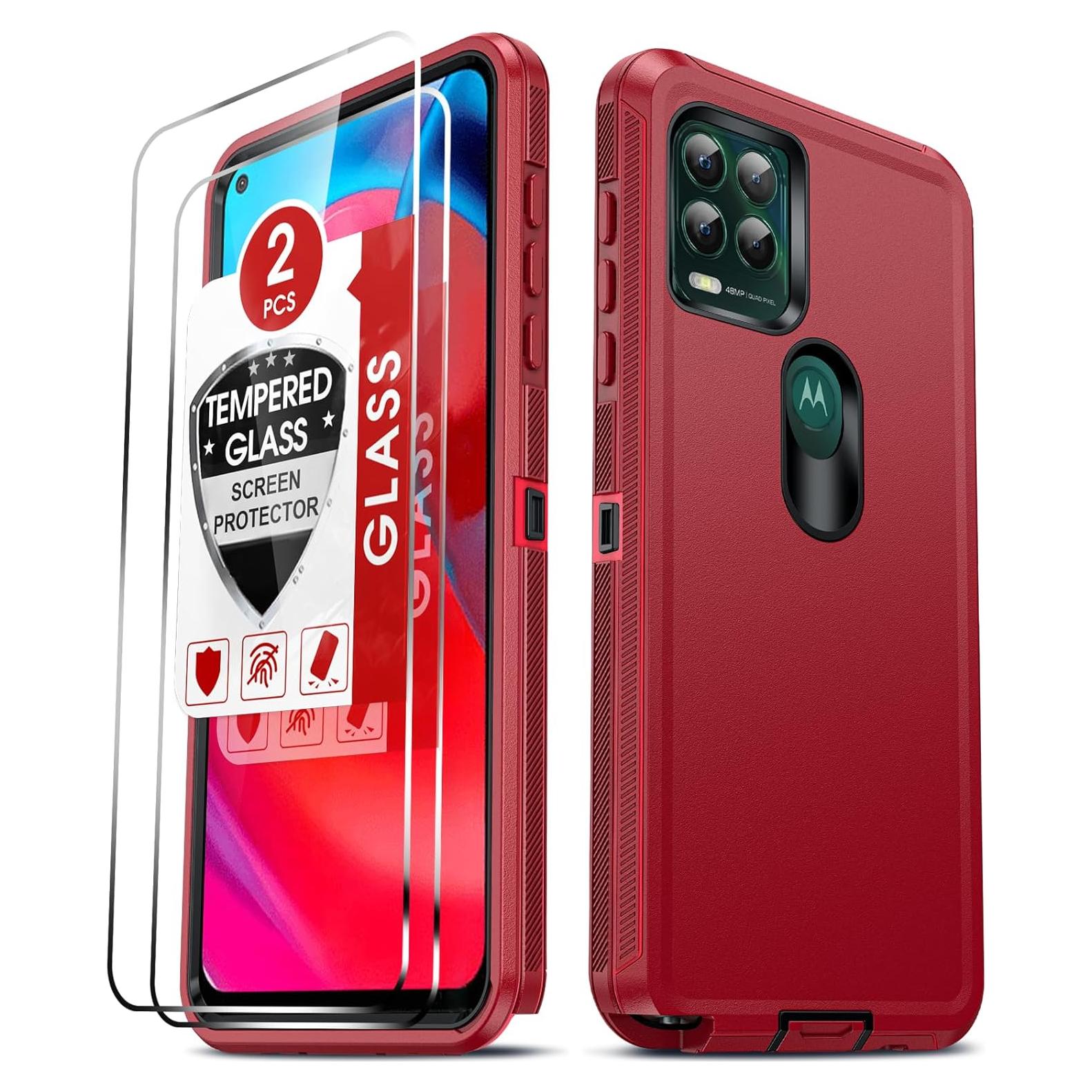 Funda LeYi para Moto G Stylus 5G 2021 + 2 Protectores Vidrio