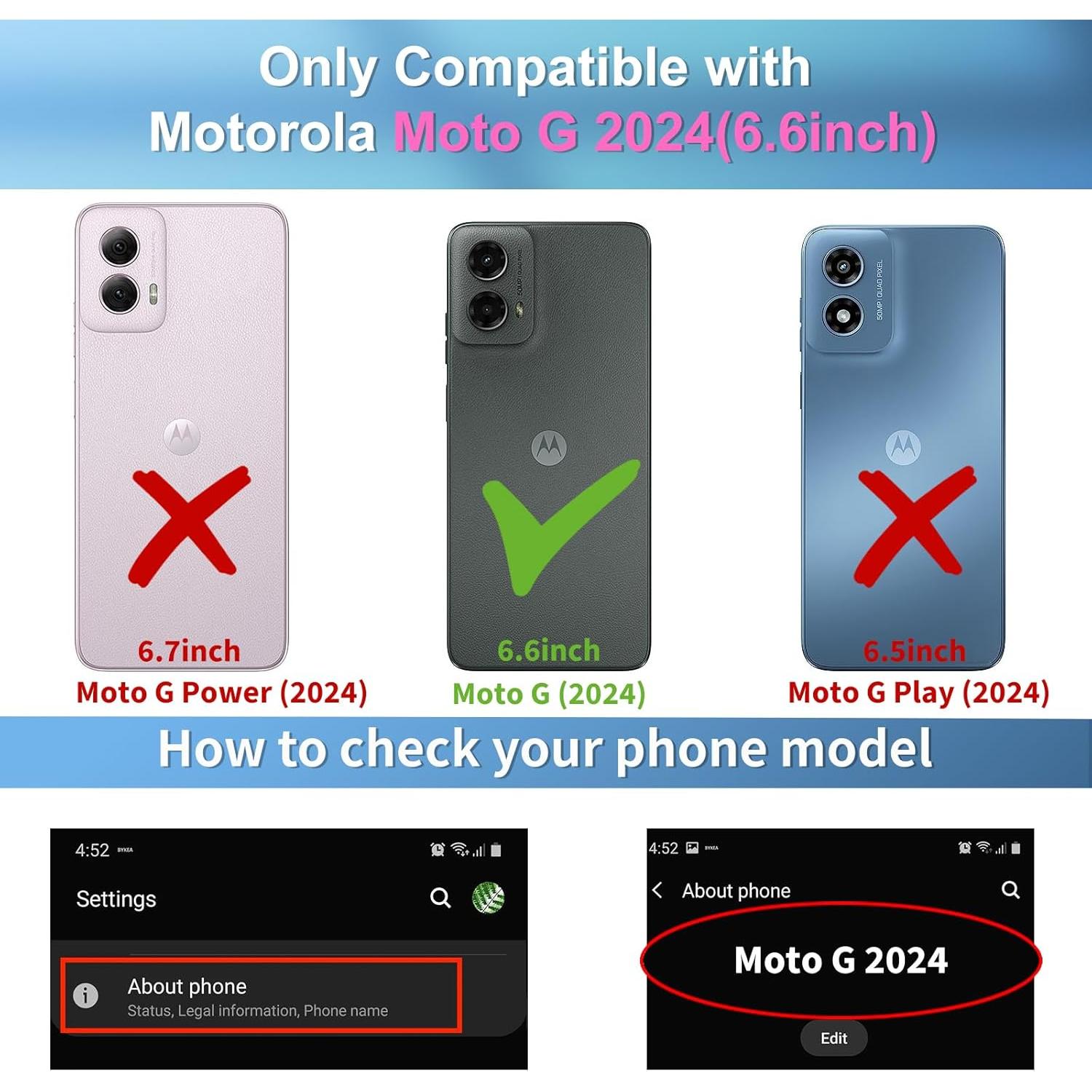 Funda Buleens para Motorola Moto G 5G 2024 - TPU Flexible Mariposa