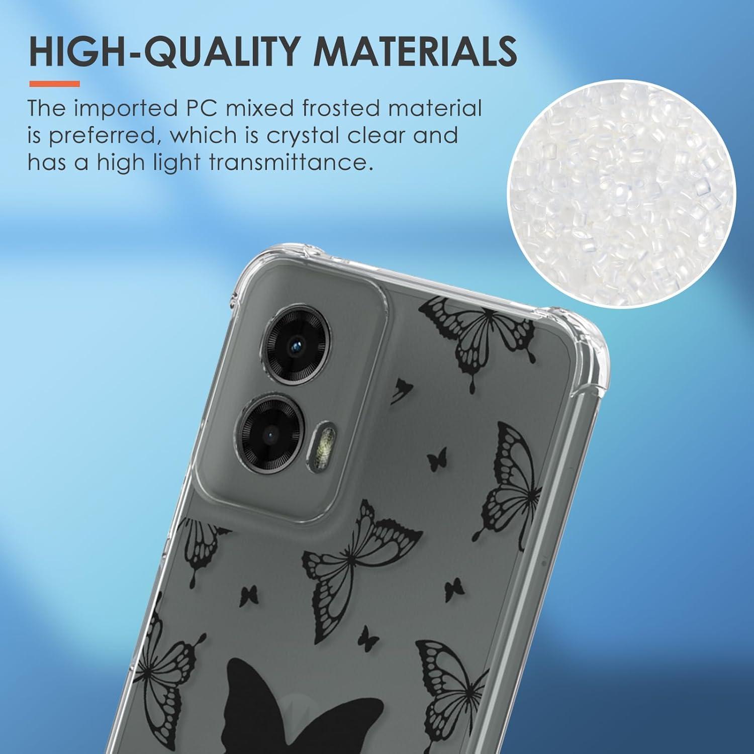 Funda Buleens para Motorola Moto G 5G 2024 - TPU Flexible Mariposa