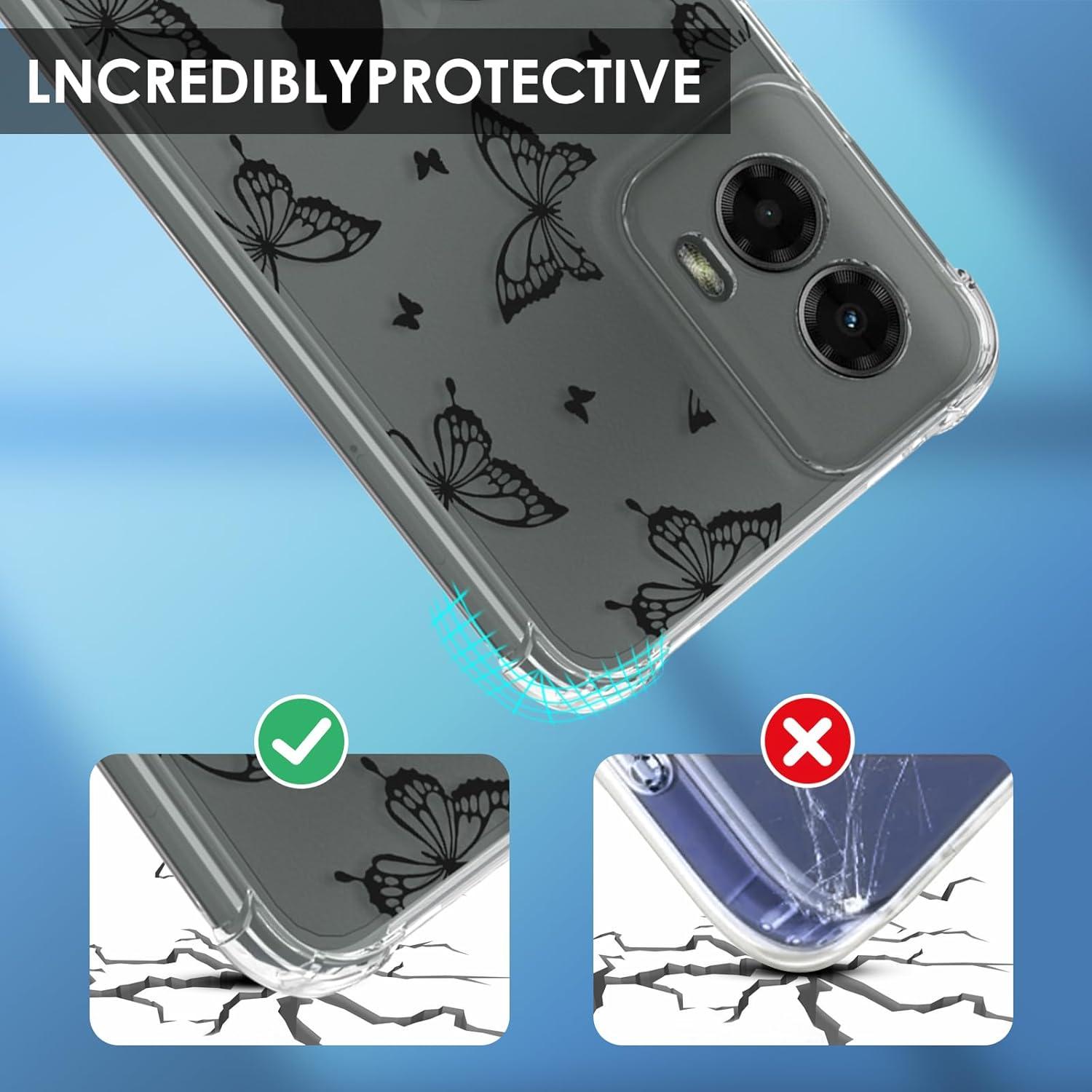 Funda Buleens para Motorola Moto G 5G 2024 - TPU Flexible Mariposa