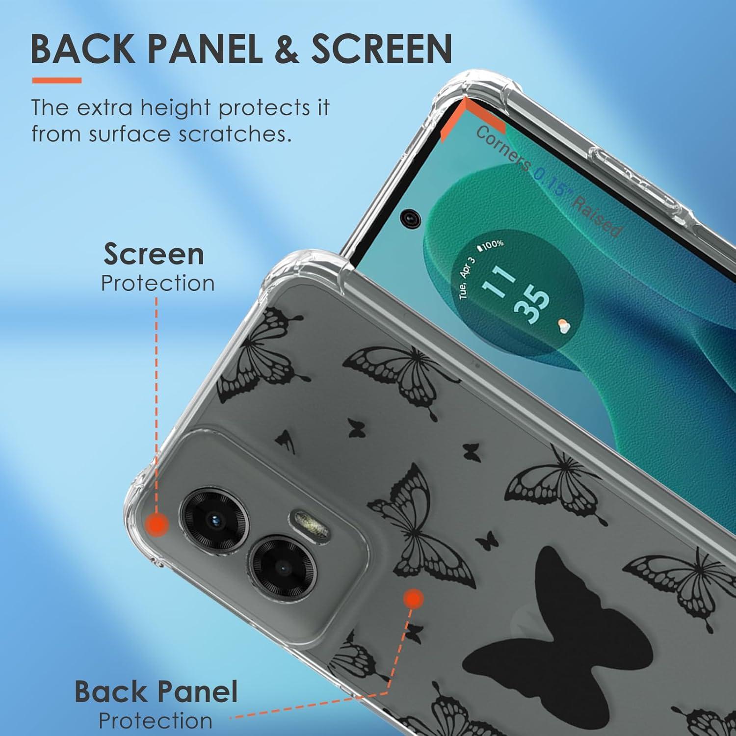 Funda Buleens para Motorola Moto G 5G 2024 - TPU Flexible Mariposa