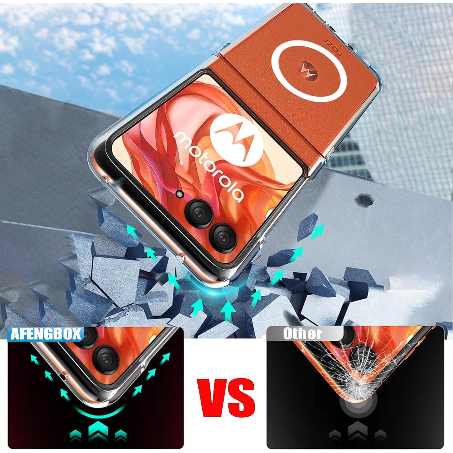 Funda Magnética para Motorola Razr 2024 con Protector de Pantalla