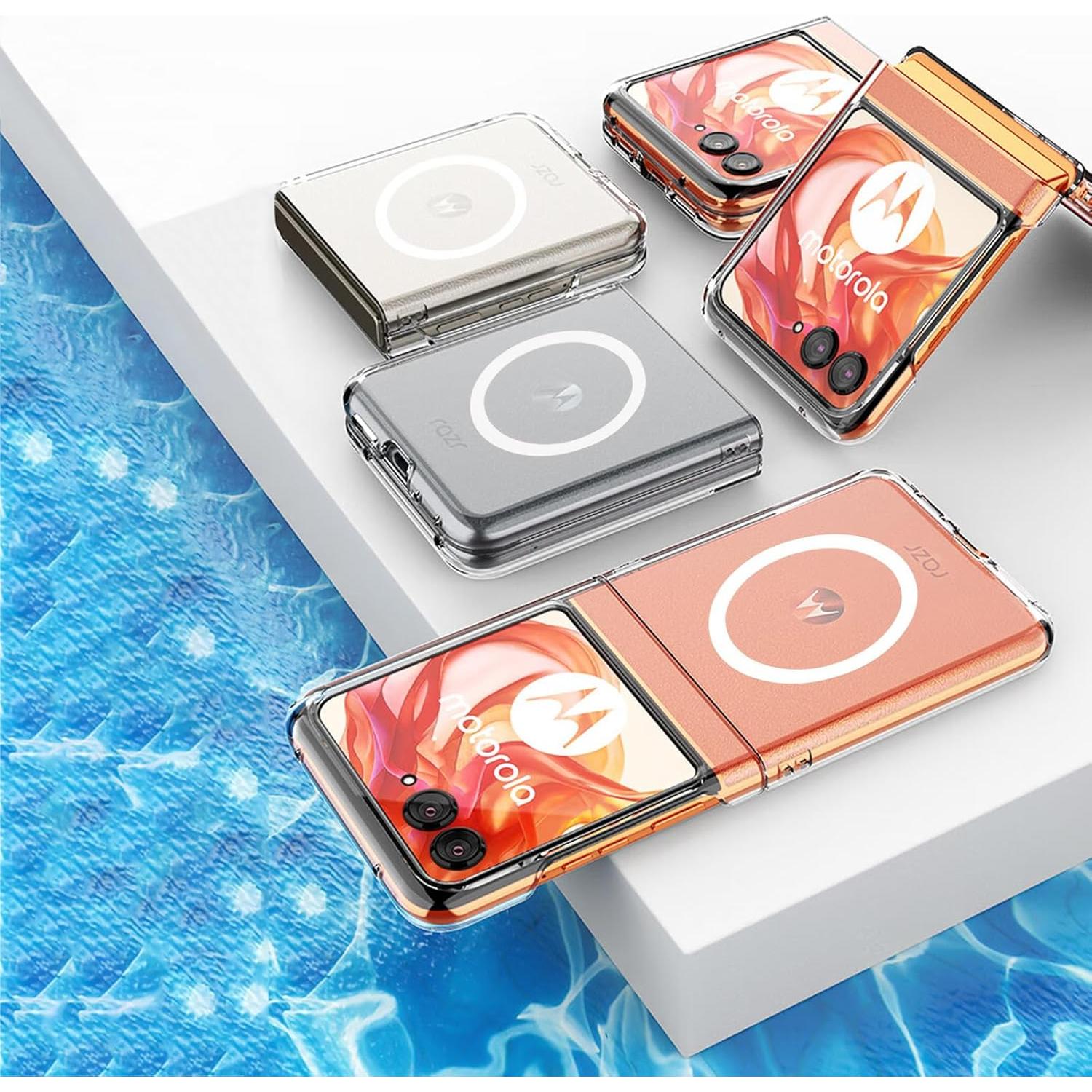 Funda Magnética para Motorola Razr 2024 con Protector de Pantalla