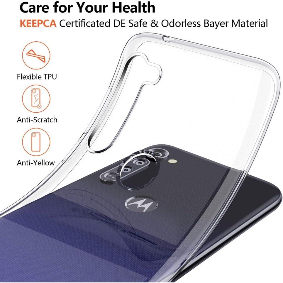Funda Transparente TPU KEEPCA para Moto G Stylus 2020 - Delgada y Anti-Rasguños