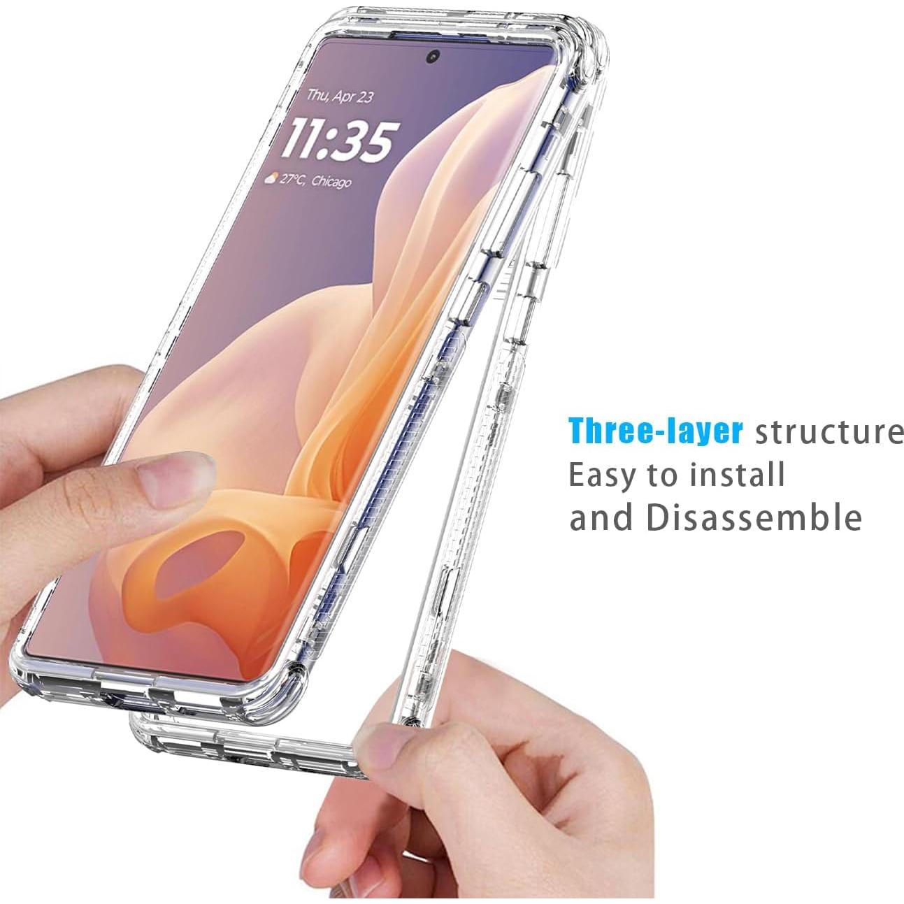 Funda Protectora 3 Capas para Motorola Moto G85 5G Clara