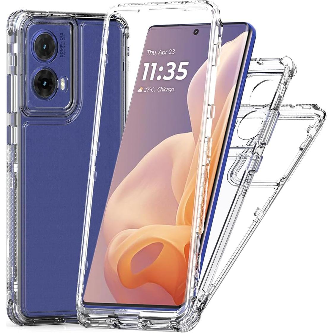 Funda Protectora 3 Capas para Motorola Moto G85 5G Clara