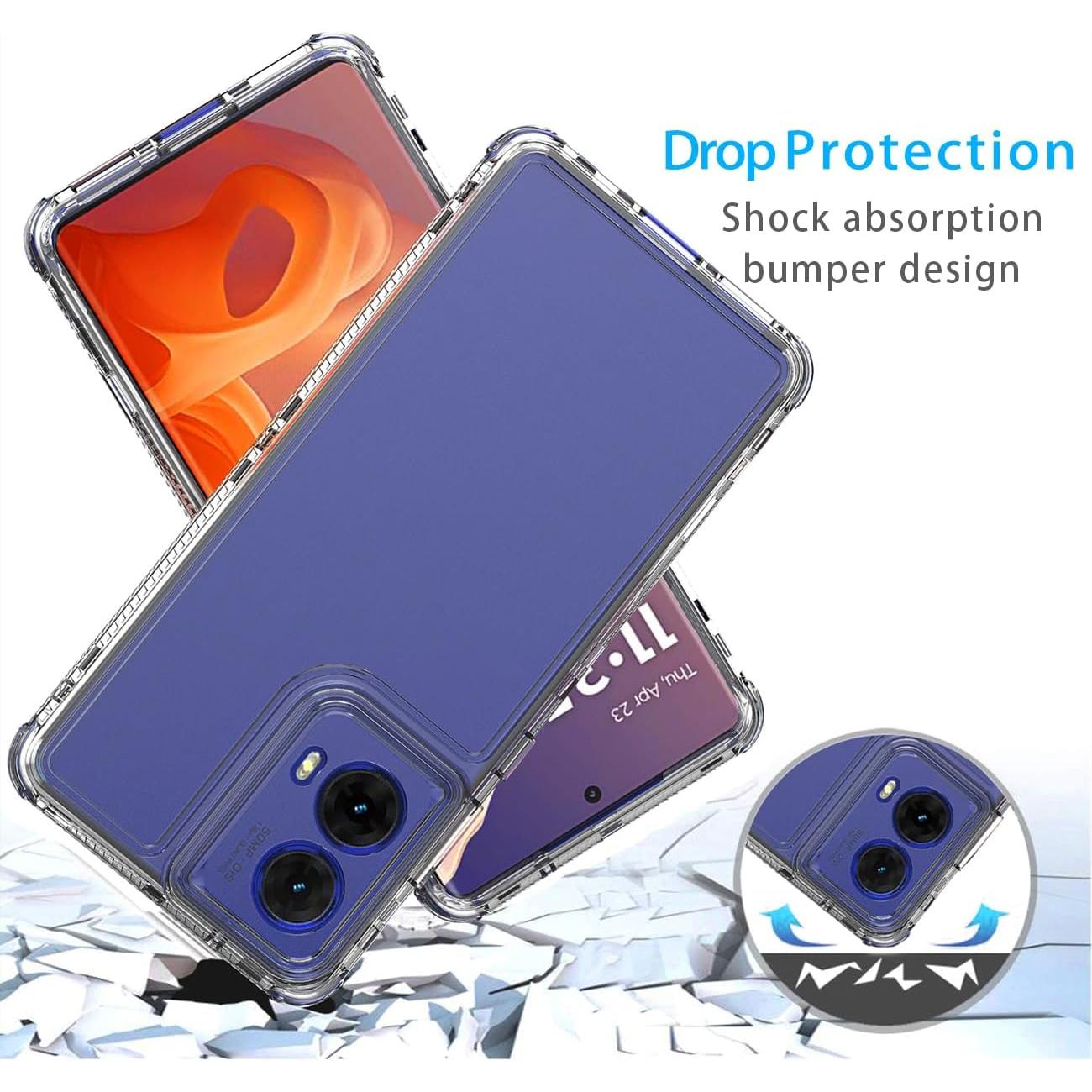 Funda Protectora 3 Capas para Motorola Moto G85 5G Clara
