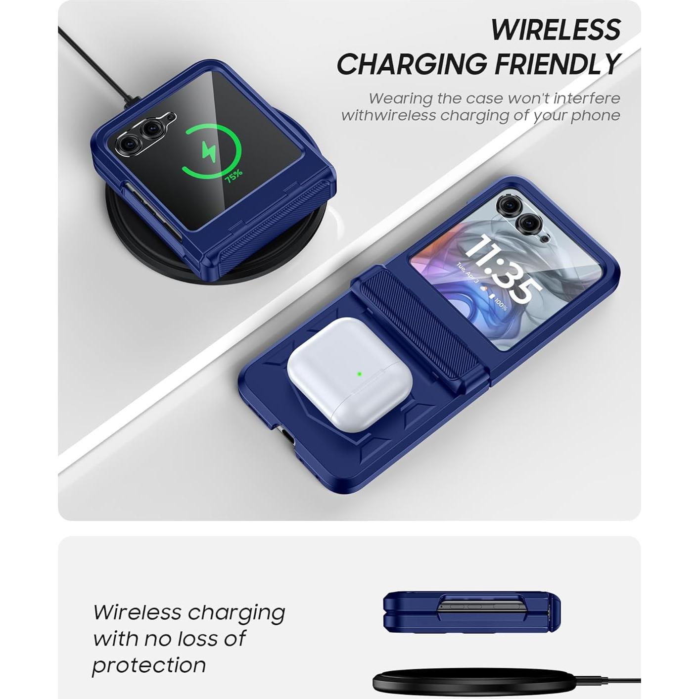 Funda Vizvera para Motorola Razr 2025 con Protector de Pantalla