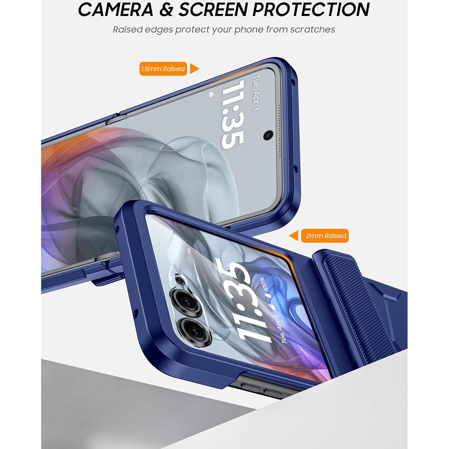 Funda Vizvera para Motorola Razr 2025 con Protector de Pantalla