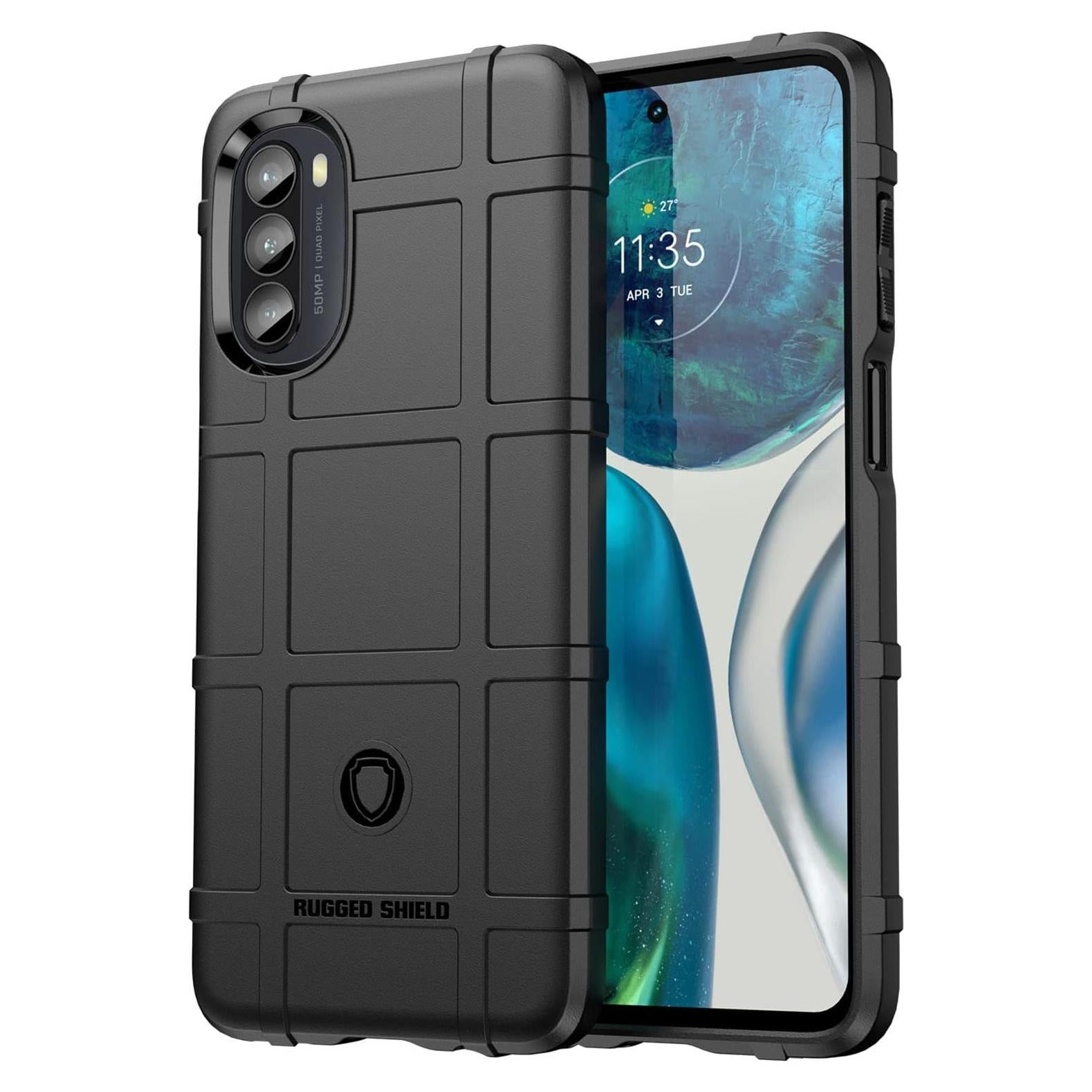 Funda Slim Rugged Shield para Moto G52/G82/G71S - Negro