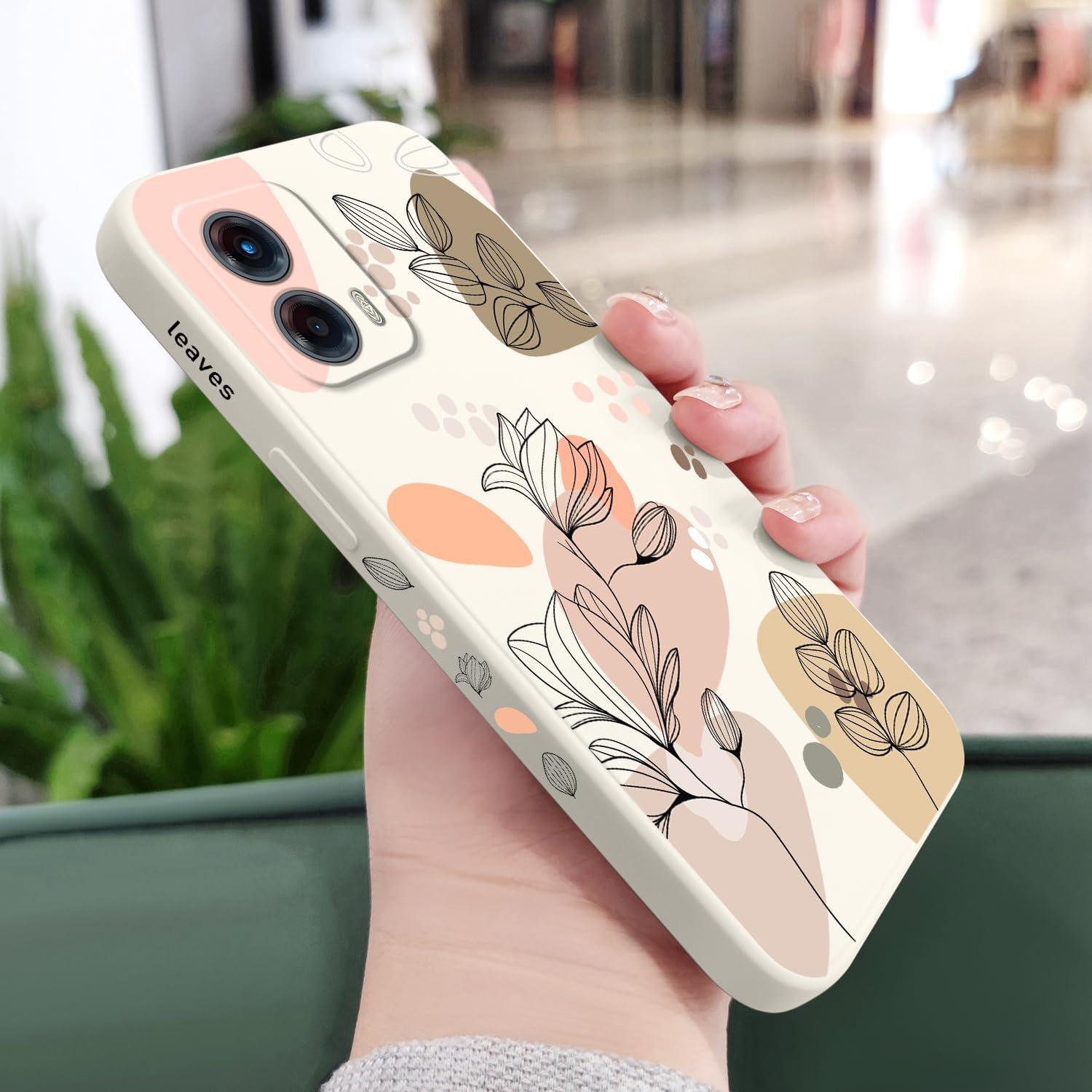 Funda Slim de Silicona para Motorola Moto G 5G 2023 - Flores