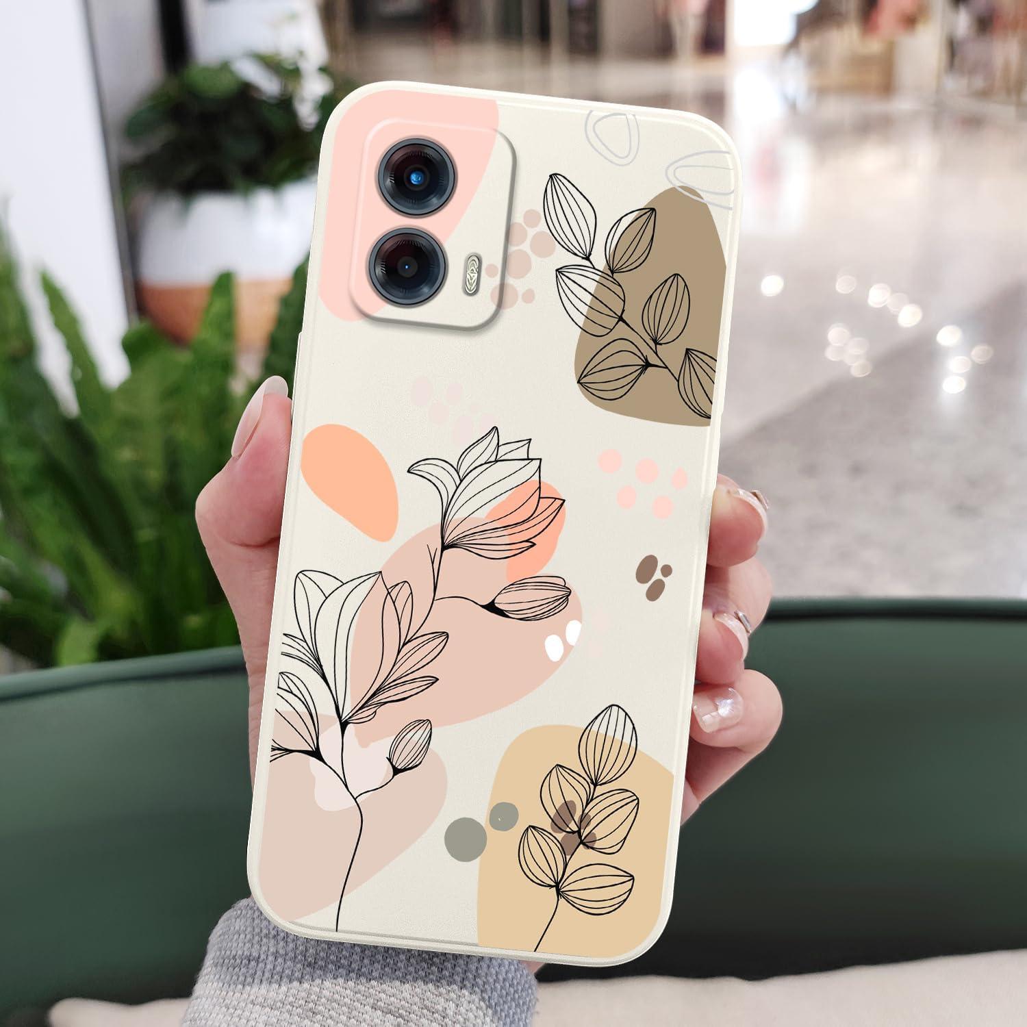 Funda Slim de Silicona para Motorola Moto G 5G 2023 - Flores