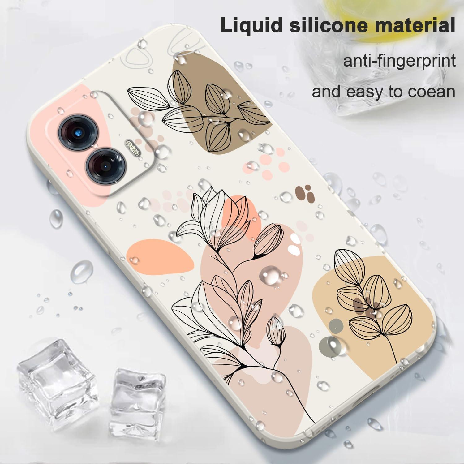 Funda Slim de Silicona para Motorola Moto G 5G 2023 - Flores