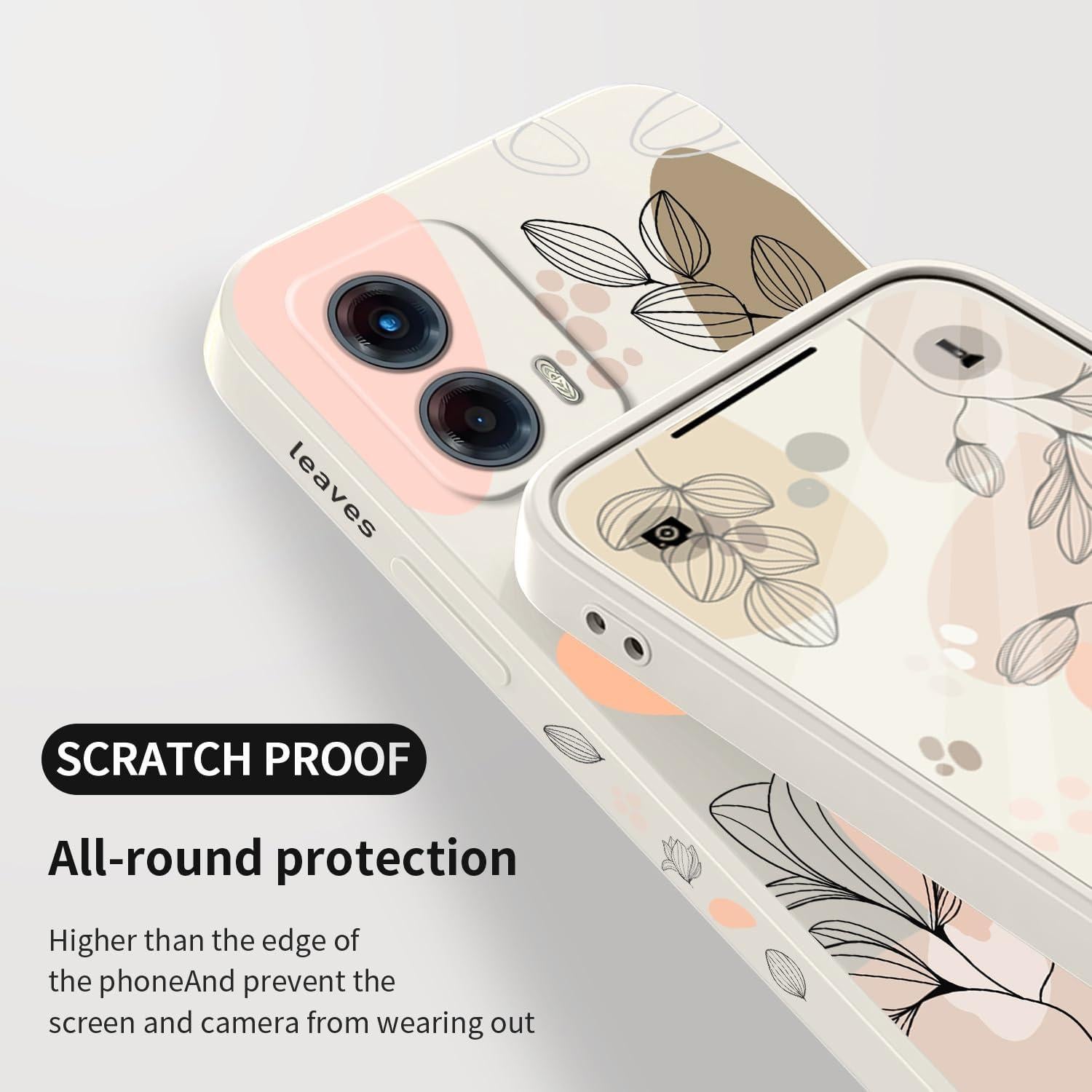 Funda Slim de Silicona para Motorola Moto G 5G 2023 - Flores