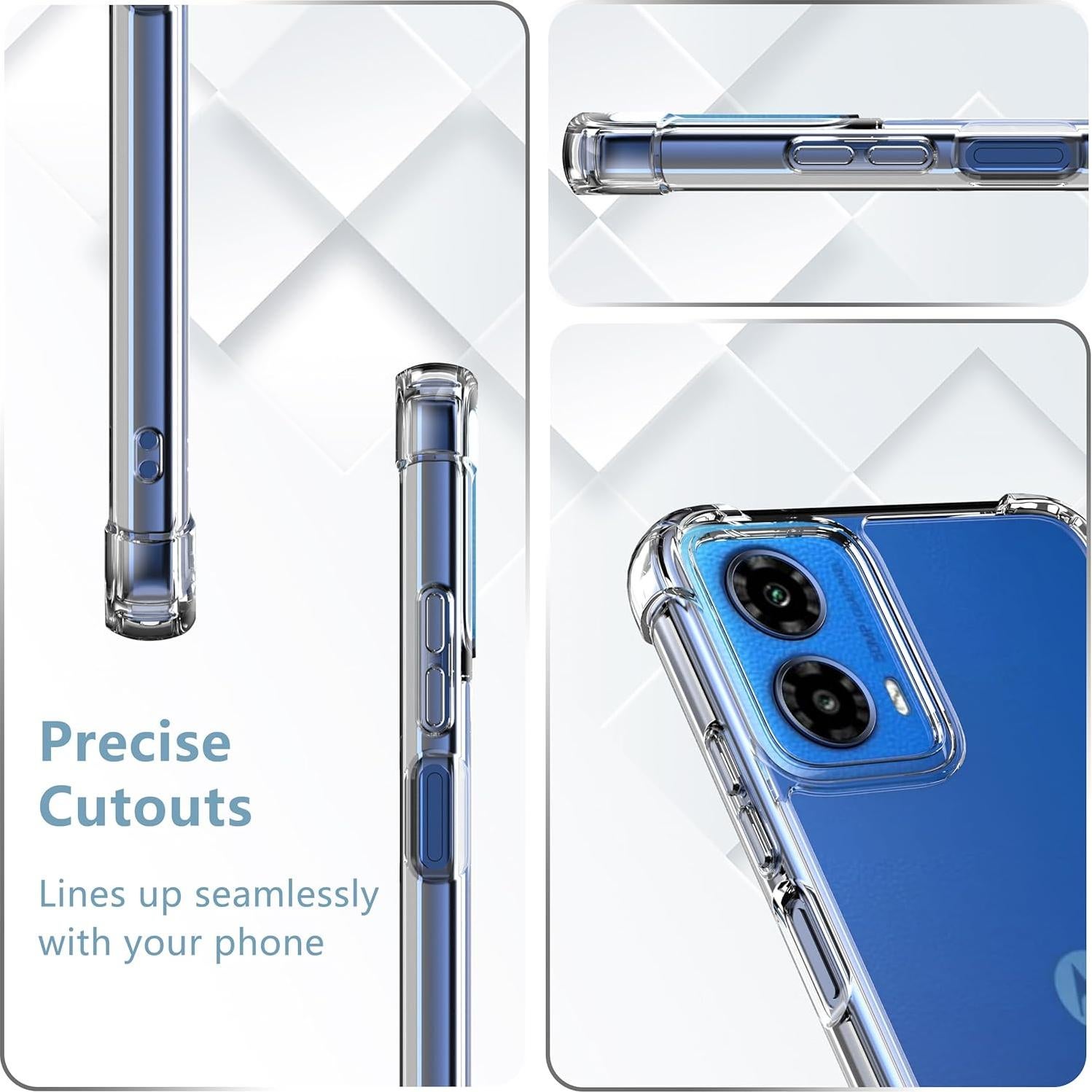 Funda TPU Transparente Anoowkoa para Moto G45 5G/G34 5G