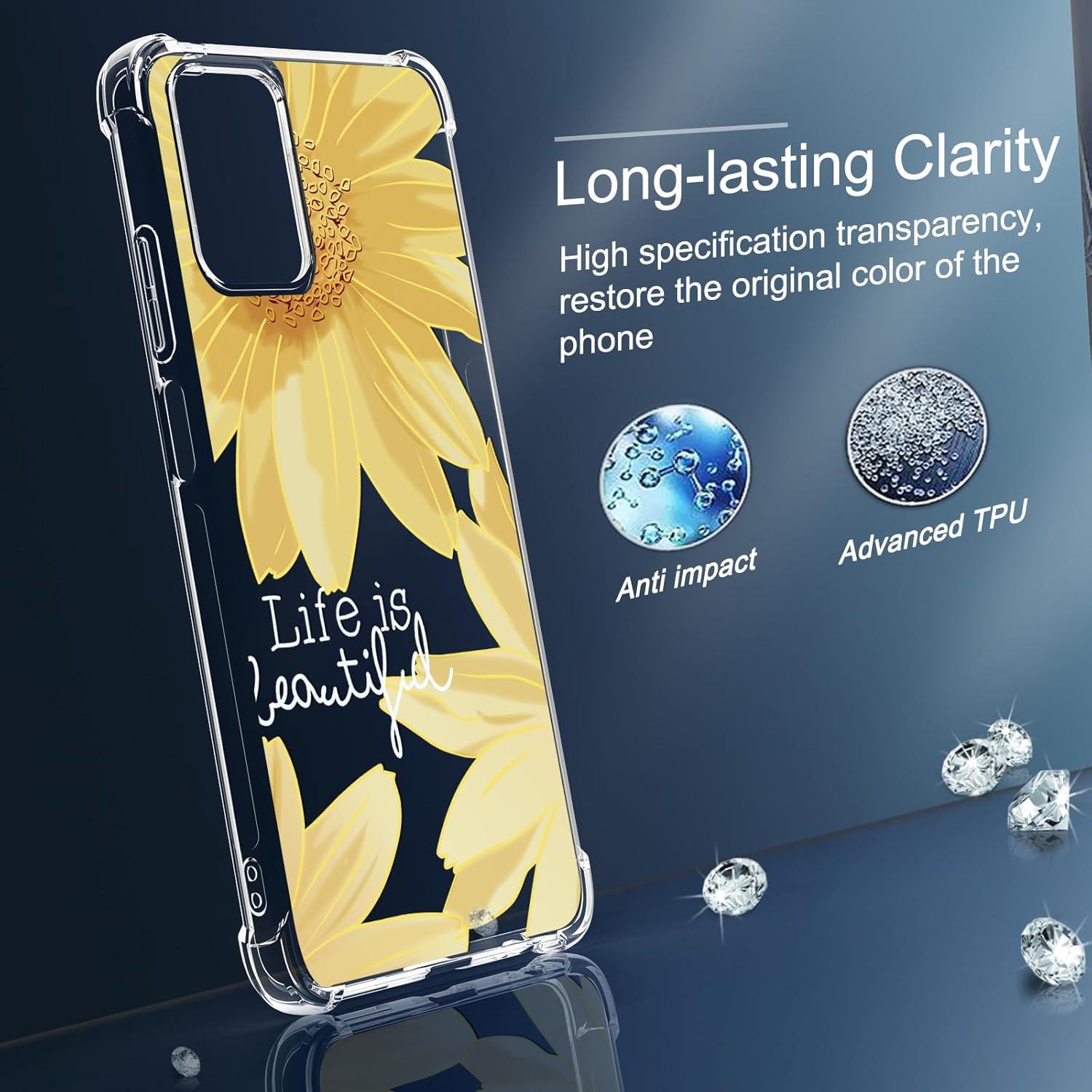 Funda Moto G 5G 2024 Osophter Floral con Protector de Pantalla