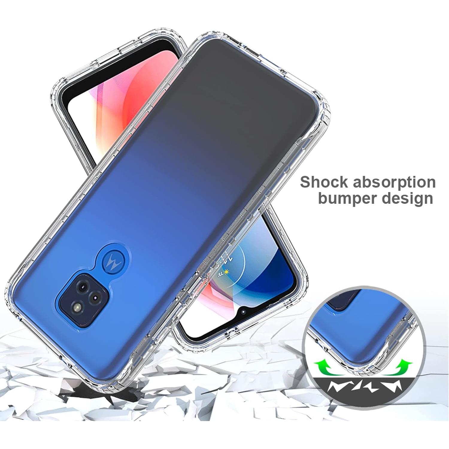Funda Asuwish Bumper Transparente para Moto G Play 2021