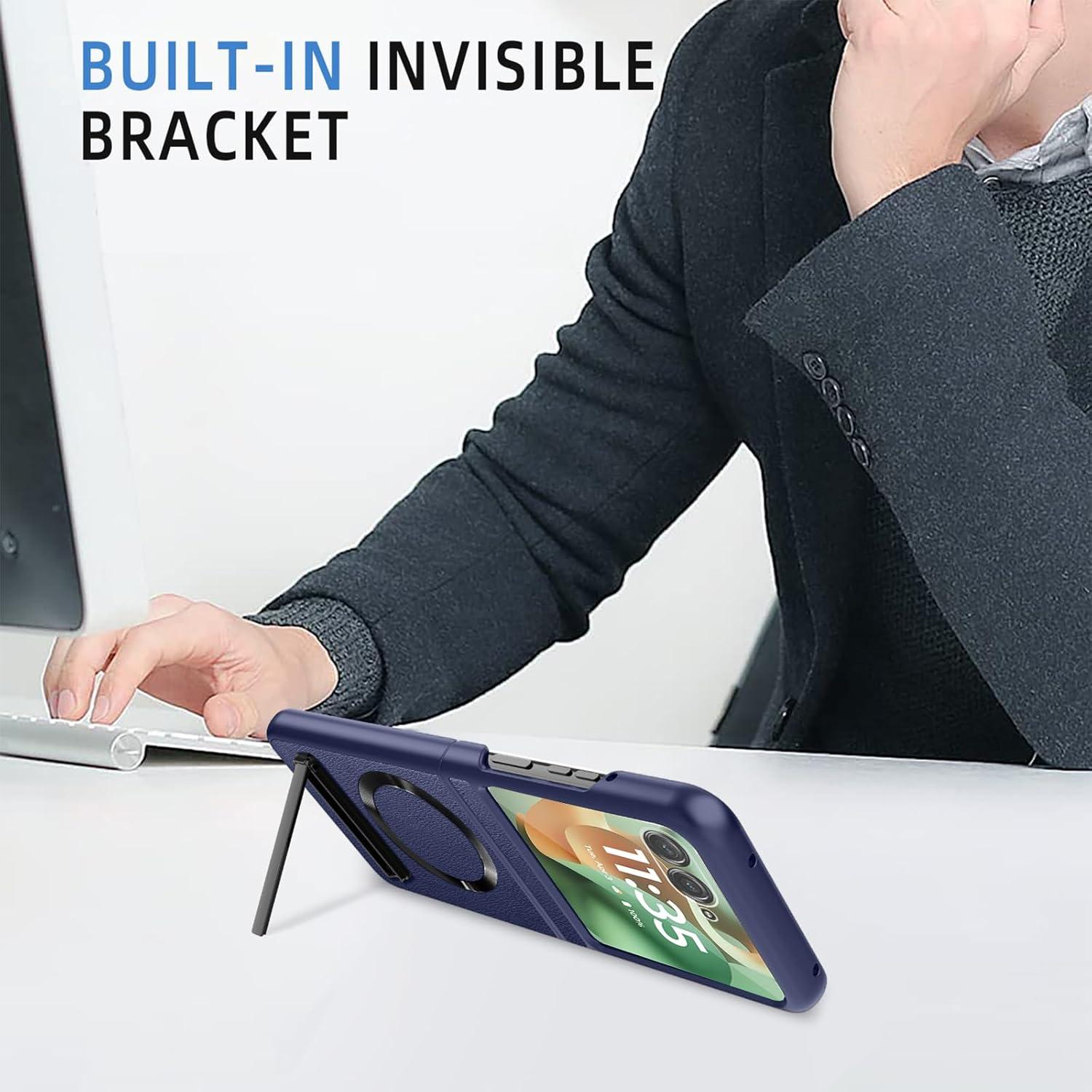 Funda delgada Haeuorey para Motorola Razr 2025/2024 - Azul