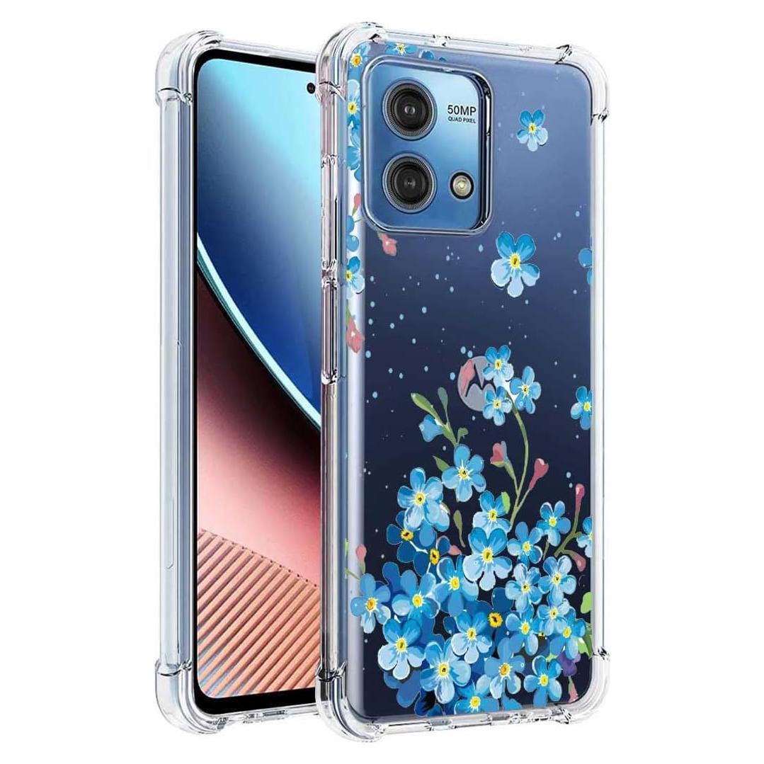 Funda TPU para Motorola Moto G Stylus 4G 2023 Floral Azul