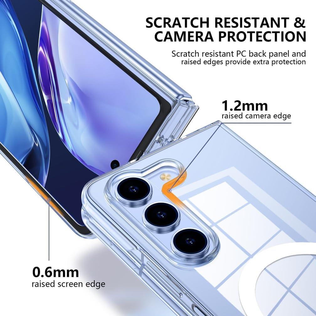 Funda MSOTES para Galaxy Z Fold 7 con MagSafe y protector 9H