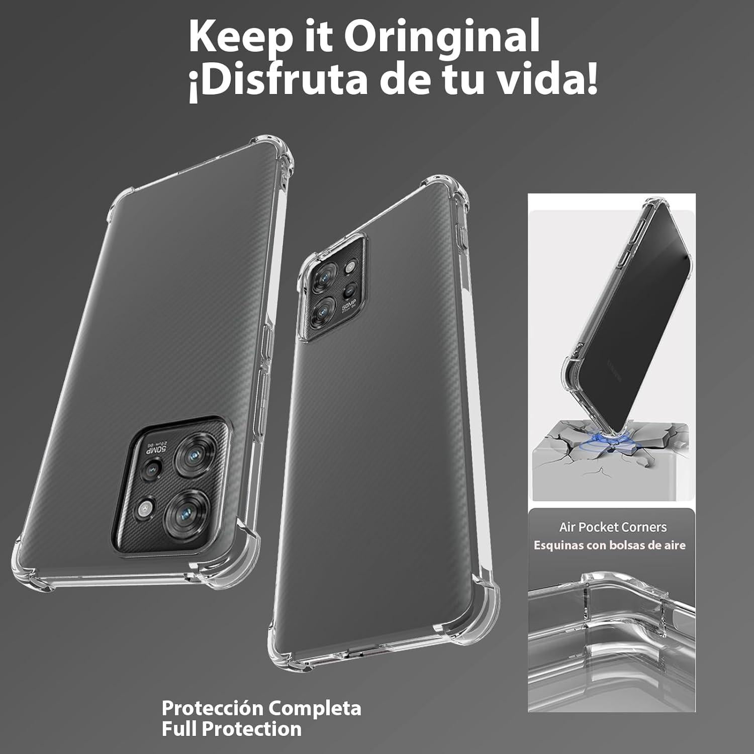 Funda TPU Transparente USTIYA para Motorola Moto ThinkPhone