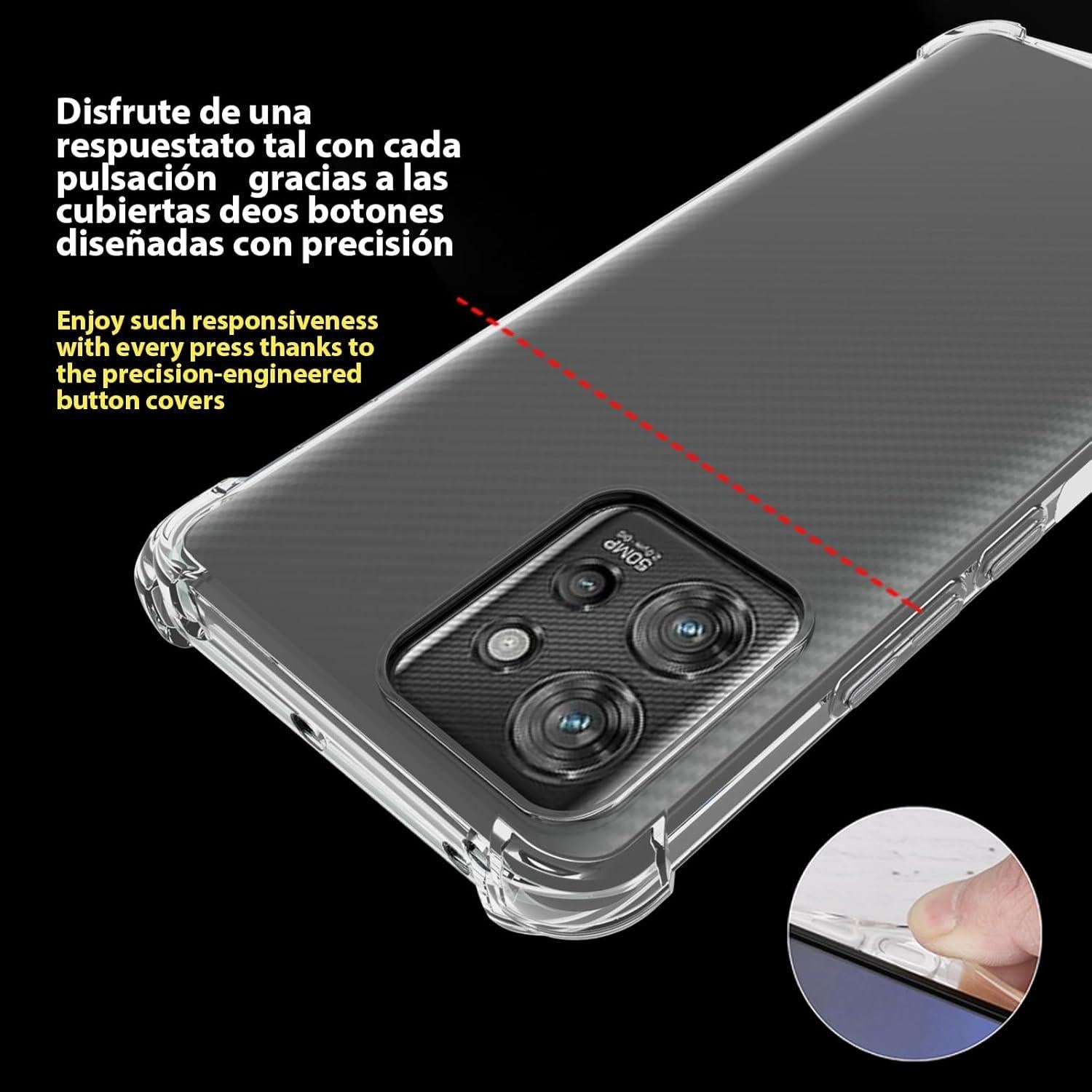 Funda TPU Transparente USTIYA para Motorola Moto ThinkPhone