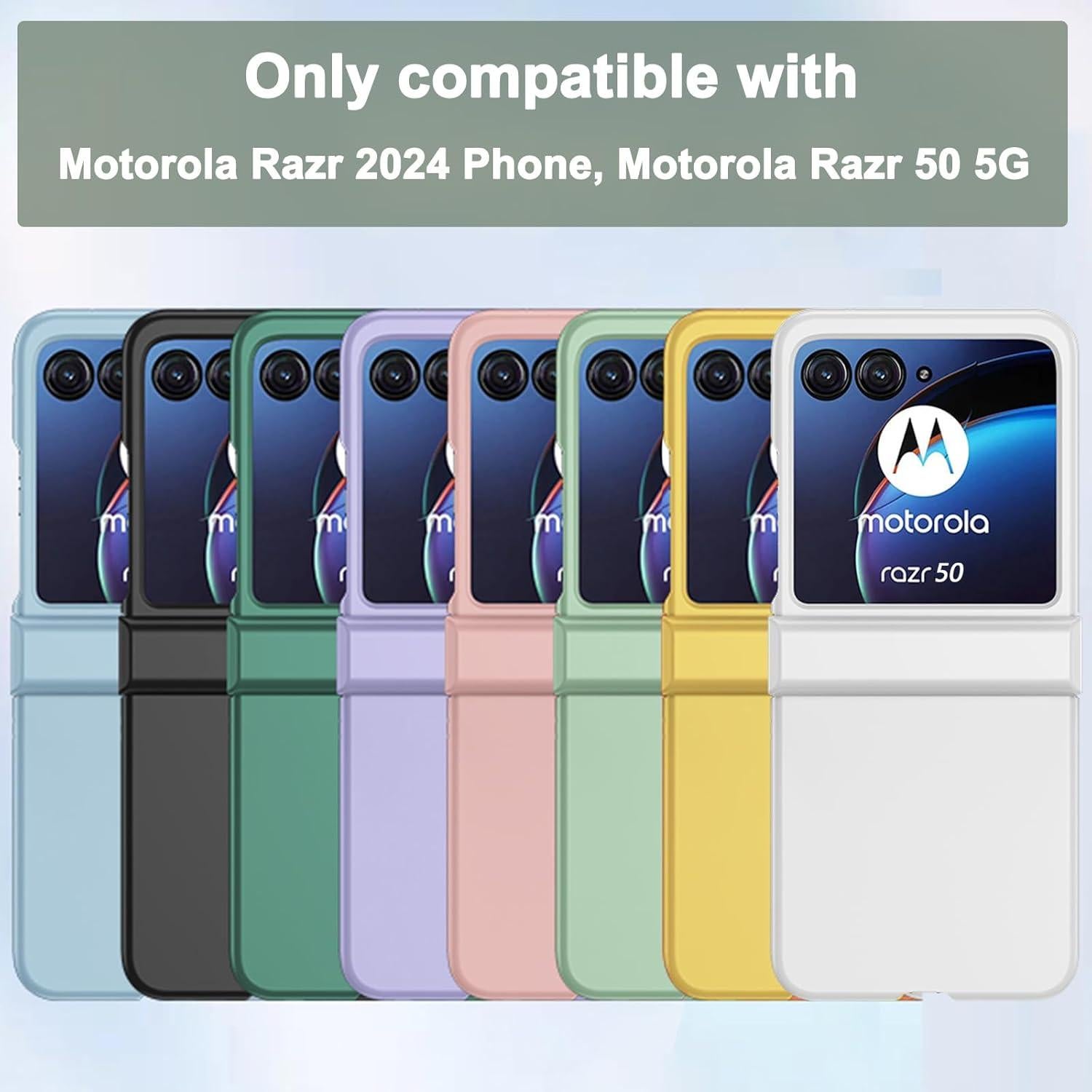 Funda Slim NINKI para Motorola Razr 50 2024 con Protección de Bisagra - Púrpura