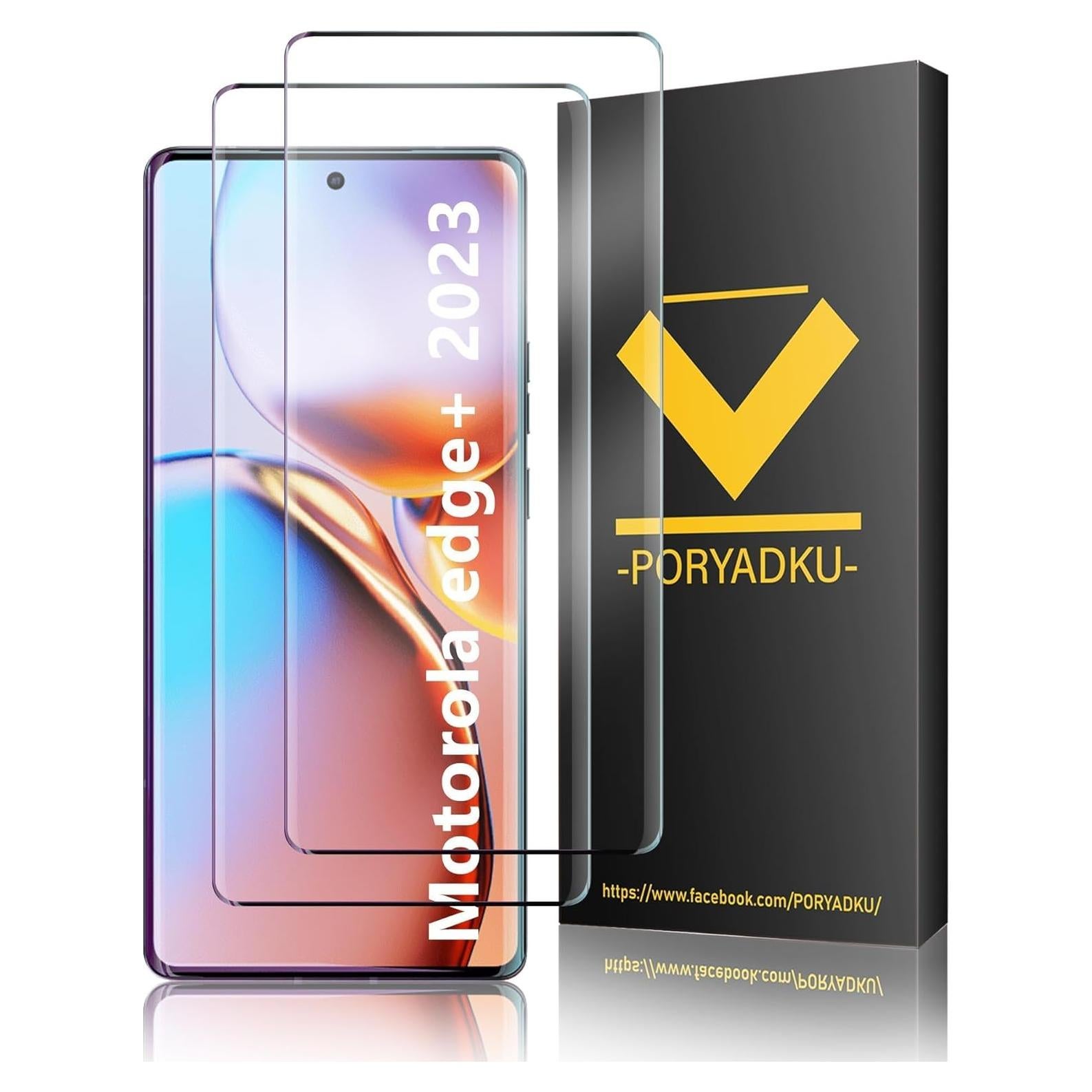 Protector de Pantalla Dureza 9H para Motorola Edge Plus 2023 - 2 Unidades