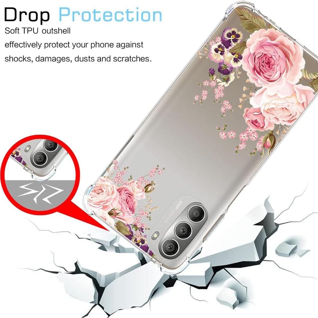 Funda Bumper Flexible TPU Yerebel para Moto G Stylus 5G 2022 Rosa