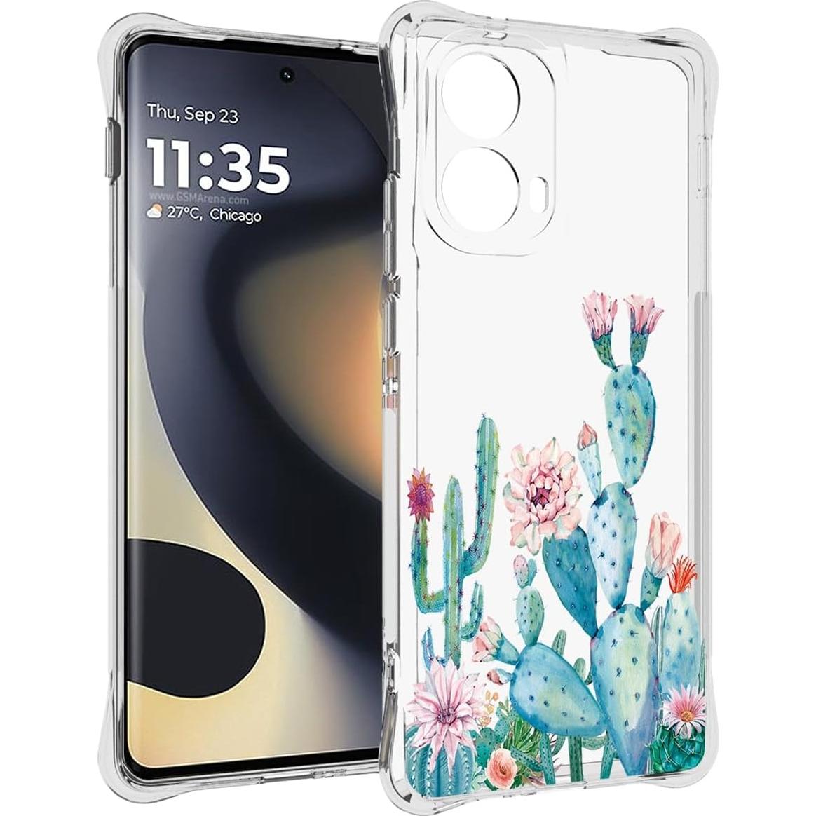 Funda protectora TPU Motorola Edge 2024 5G - Diseño Floral