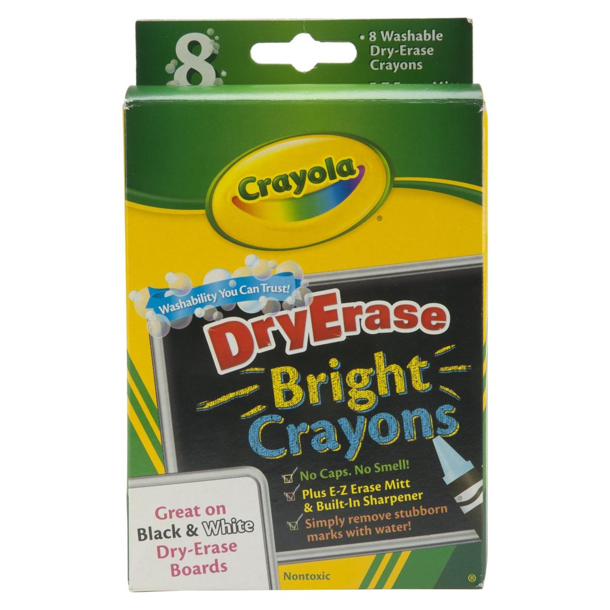 Crayones lavables Crayola 8 colores brillantes 3-Pack