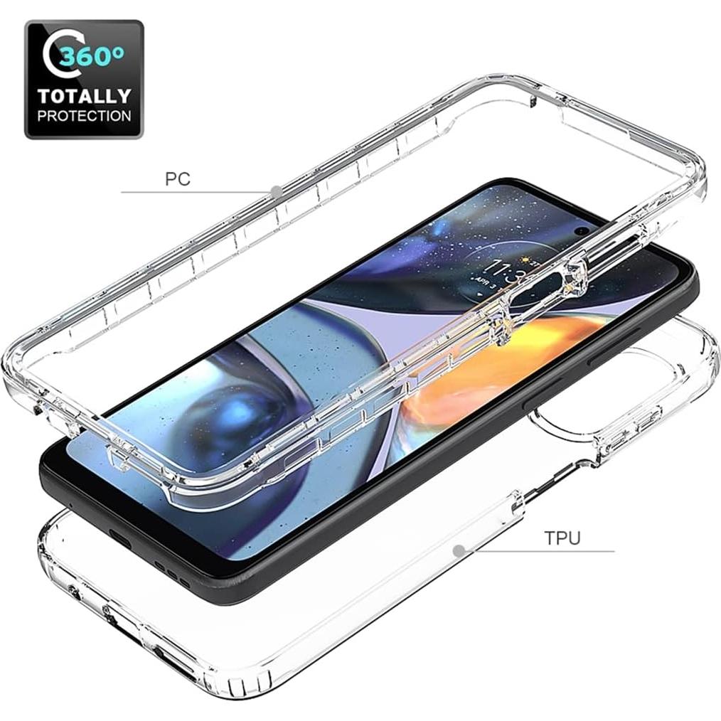 Funda Protectora Motorola Moto G22 Vavies con Protector de Pantalla