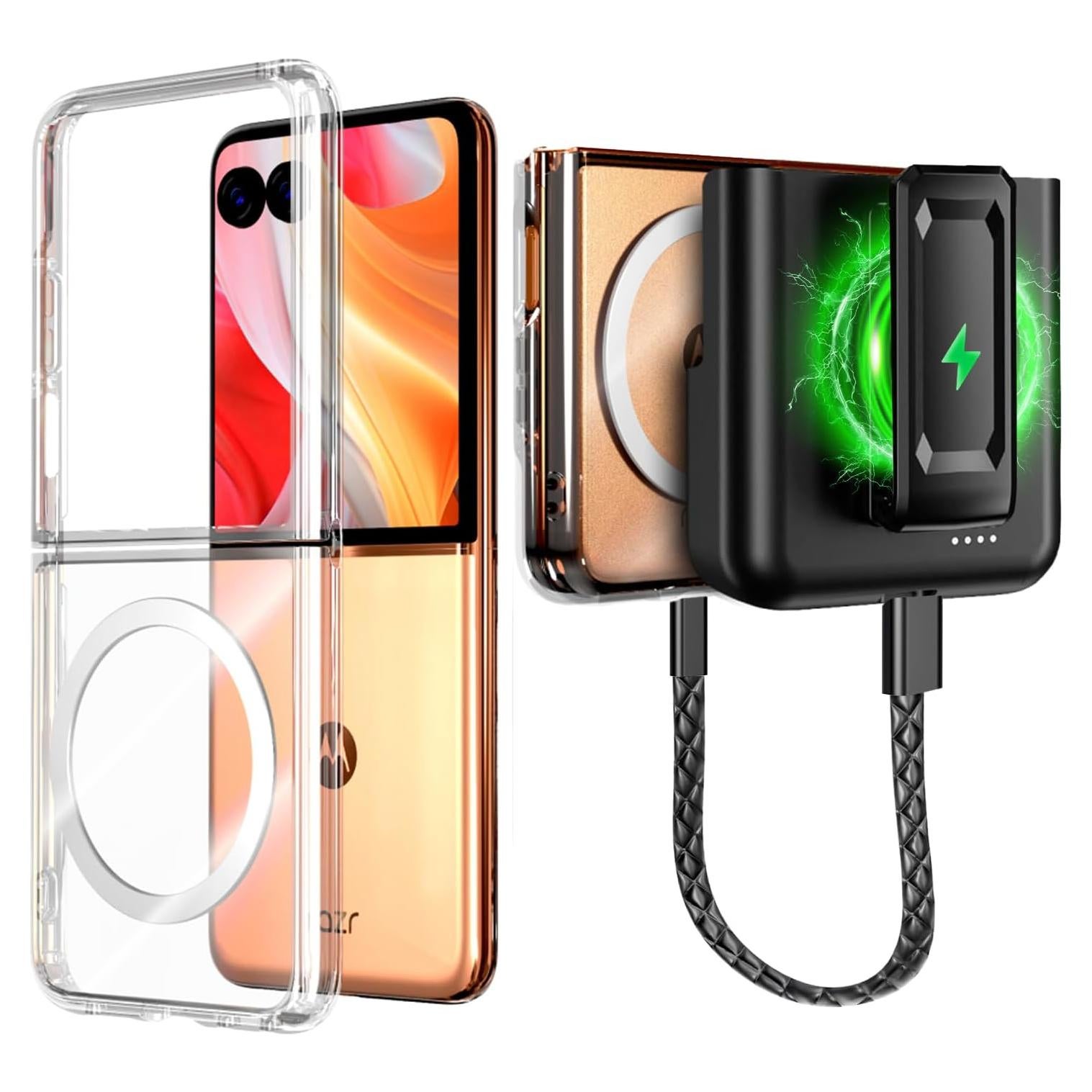 Funda Batería 4000mAh con Clip Motorola Razr 50 Ultra 2025