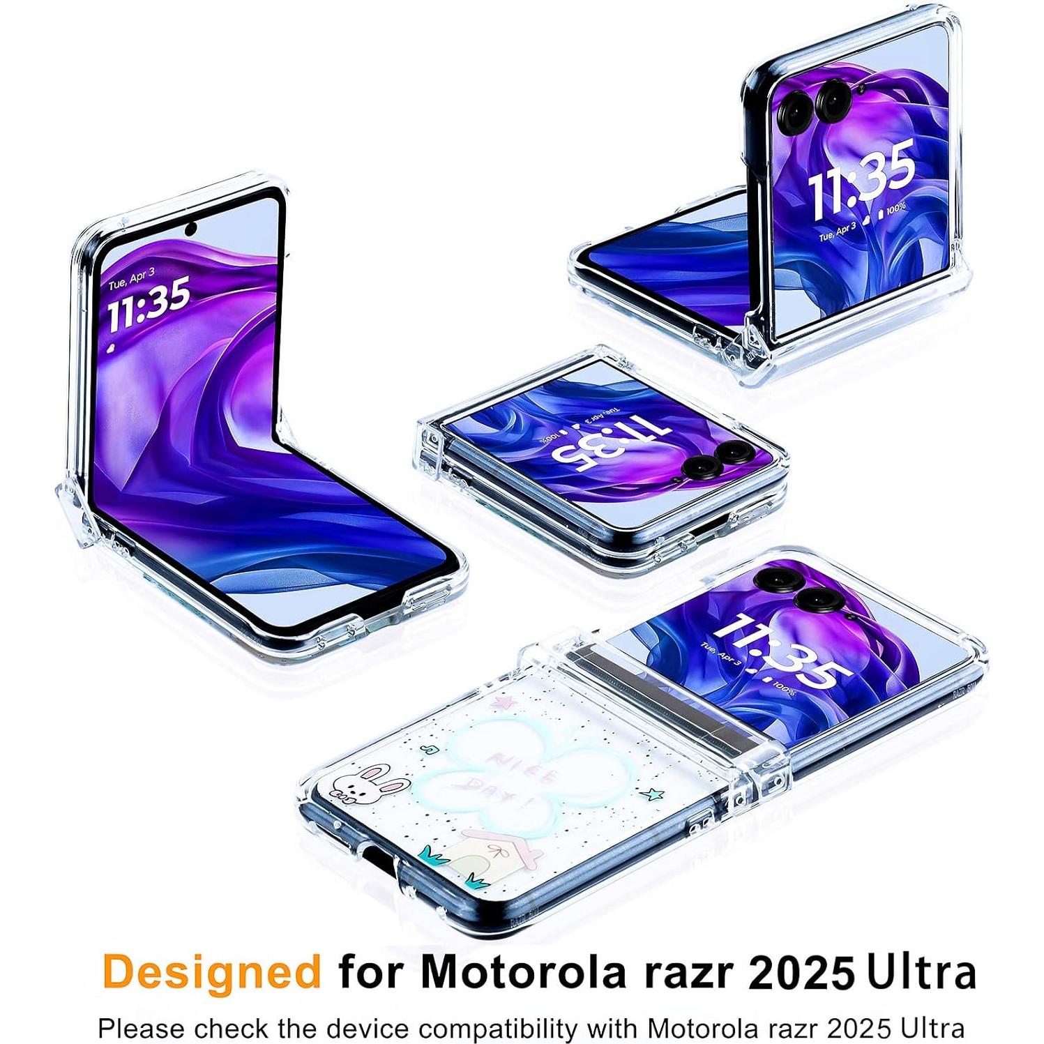 Funda Transparente DAKORIE para Motorola Razr 2025 Ultra