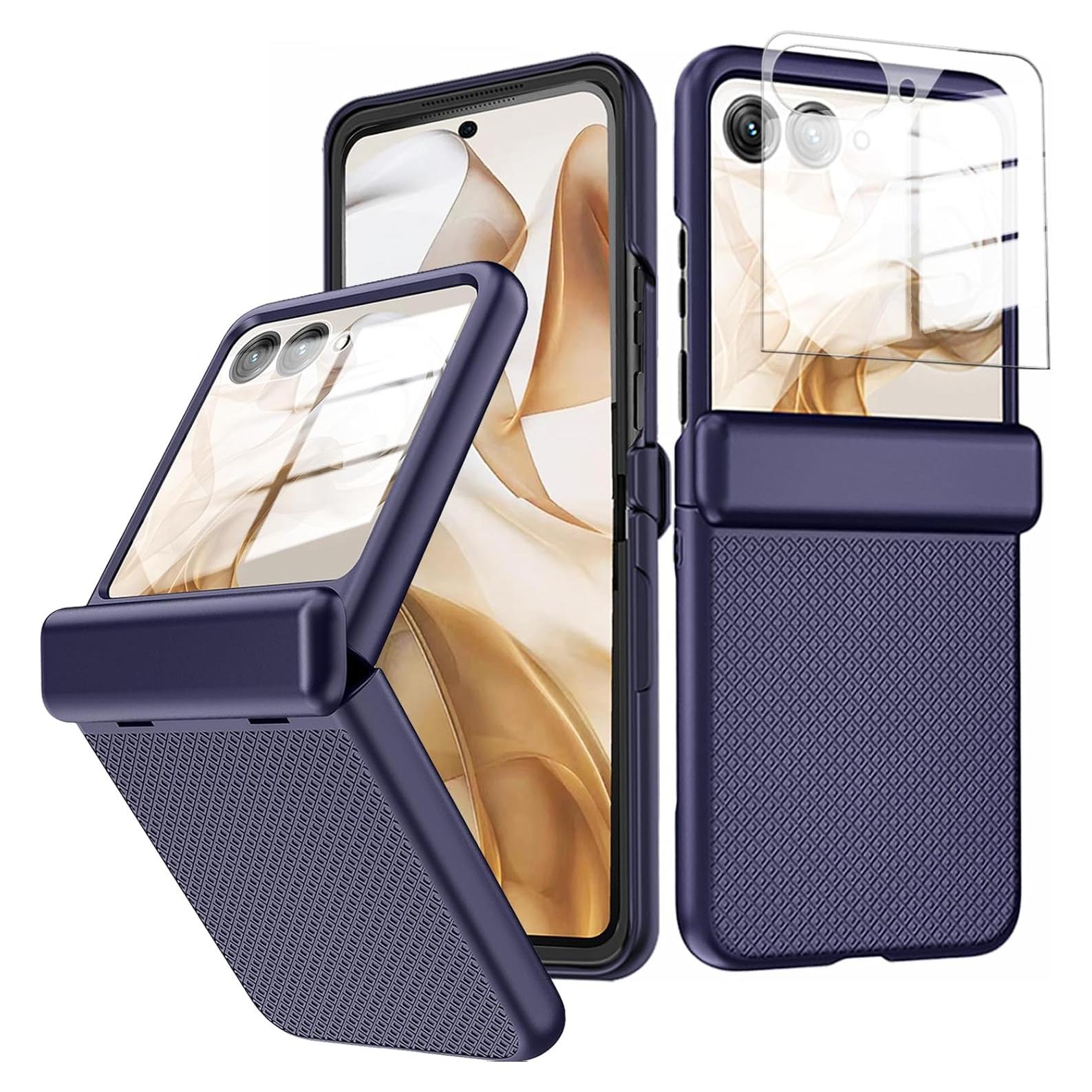 Funda Protectora para Motorola Razr+ Plus 2024 YQODSZ Azul