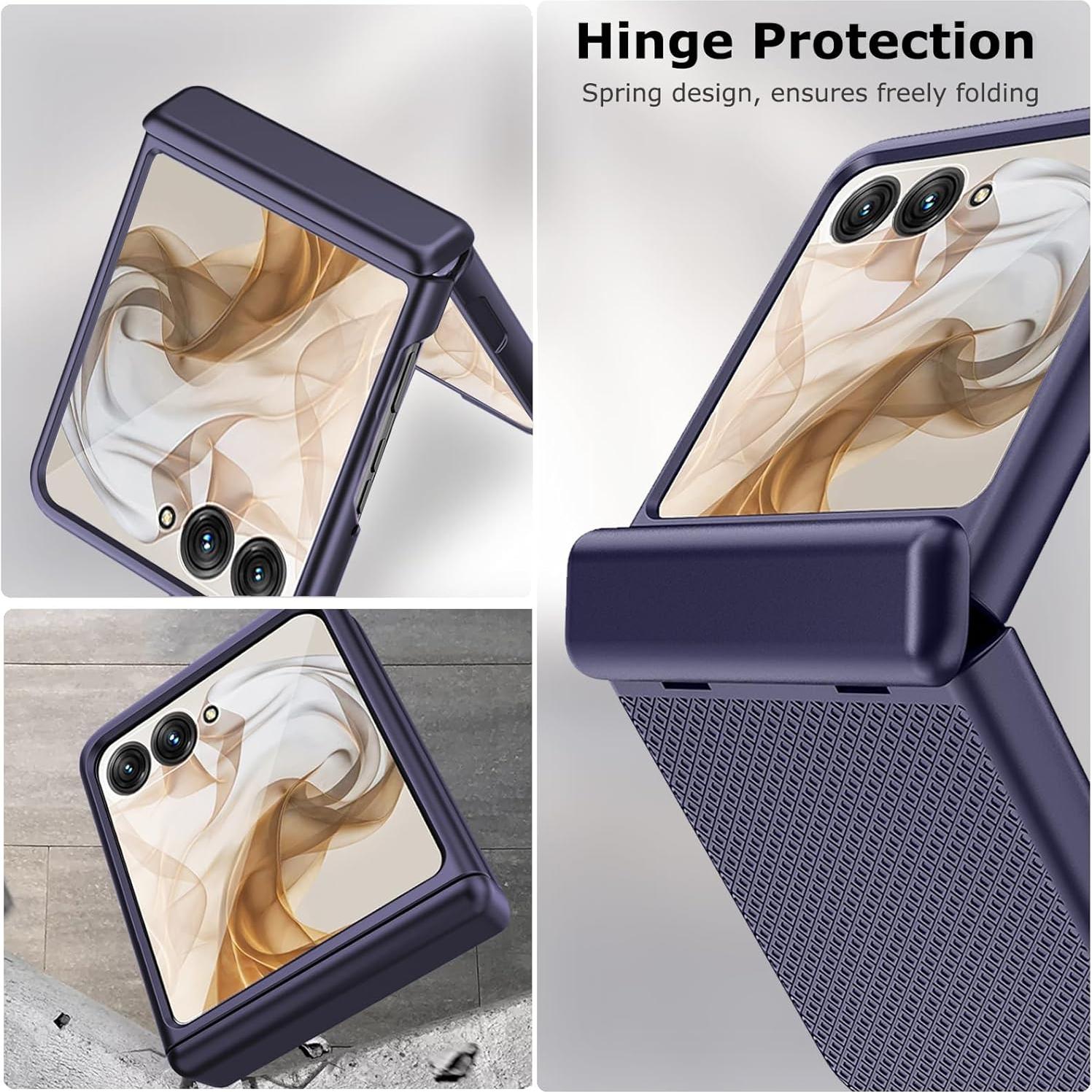 Funda Protectora para Motorola Razr+ Plus 2024 YQODSZ Azul