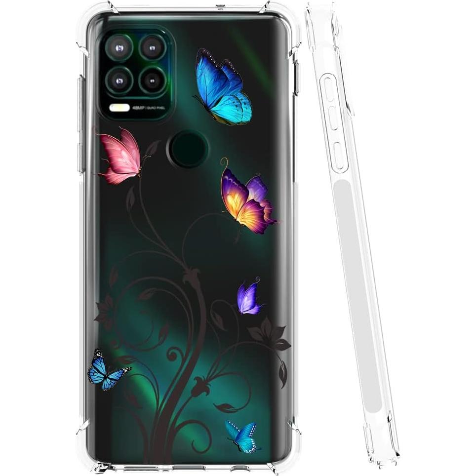 Funda Transparente TPU para Moto G Stylus 5G 2021 - Mariposa
