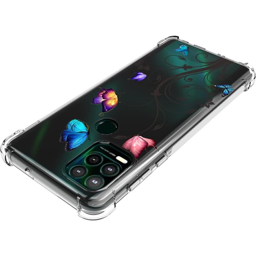 Funda Transparente TPU para Moto G Stylus 5G 2021 - Mariposa
