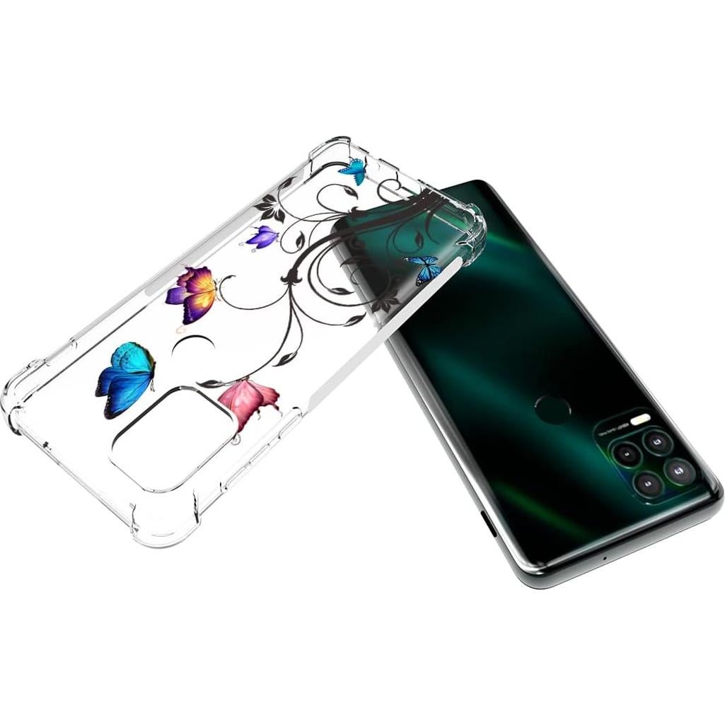 Funda Transparente TPU para Moto G Stylus 5G 2021 - Mariposa