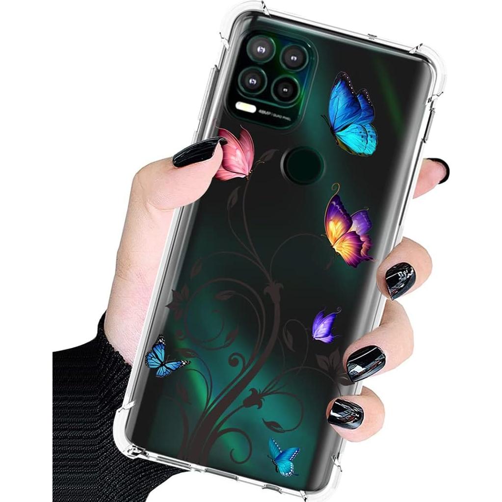 Funda Transparente TPU para Moto G Stylus 5G 2021 - Mariposa